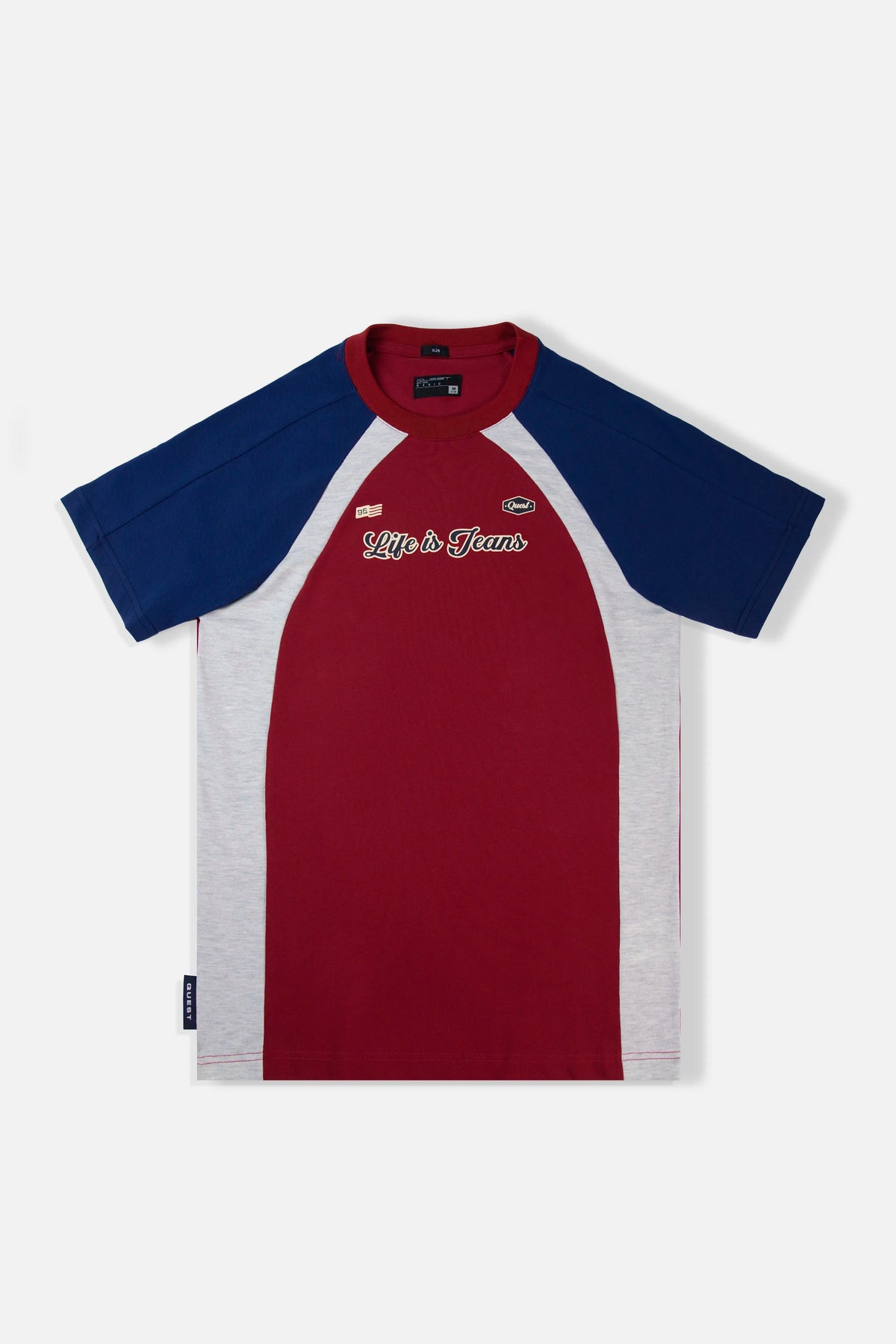 CAMISETA MANGA CORTA COLOR ROJO PIEDRA