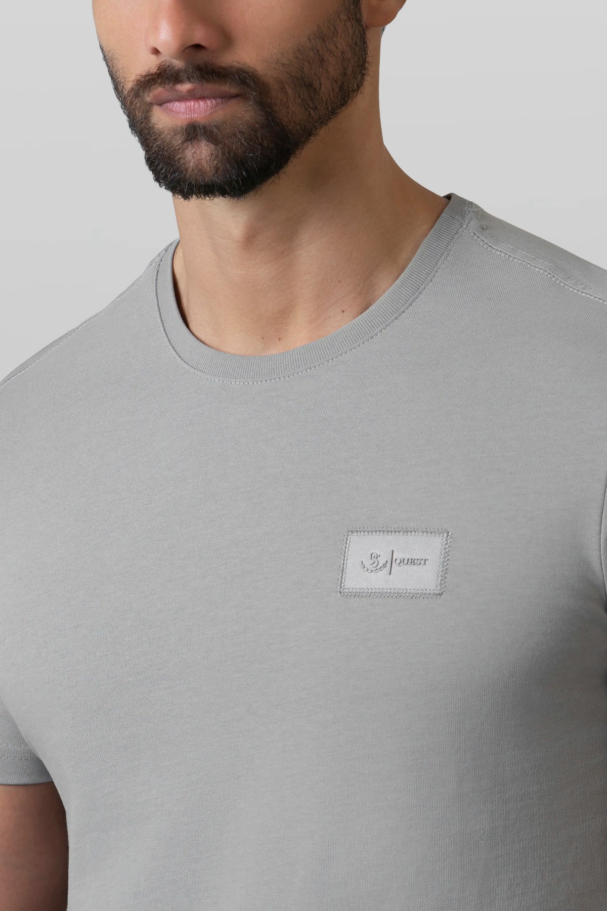 CAMISETA MANGA CORTA COLOR GRIS CLR