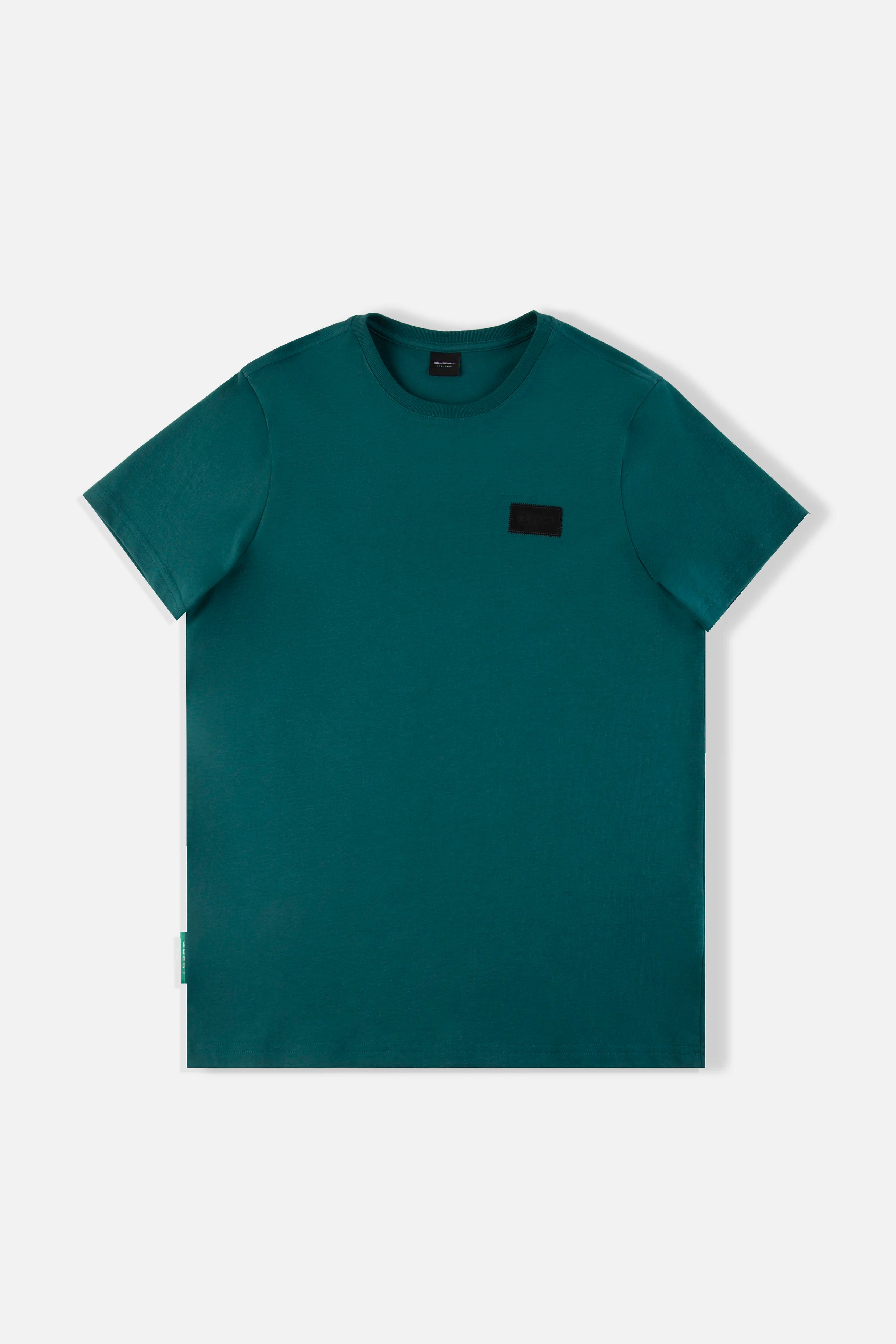 CAMISETA MANGA CORTA COLOR VERDE TEAL