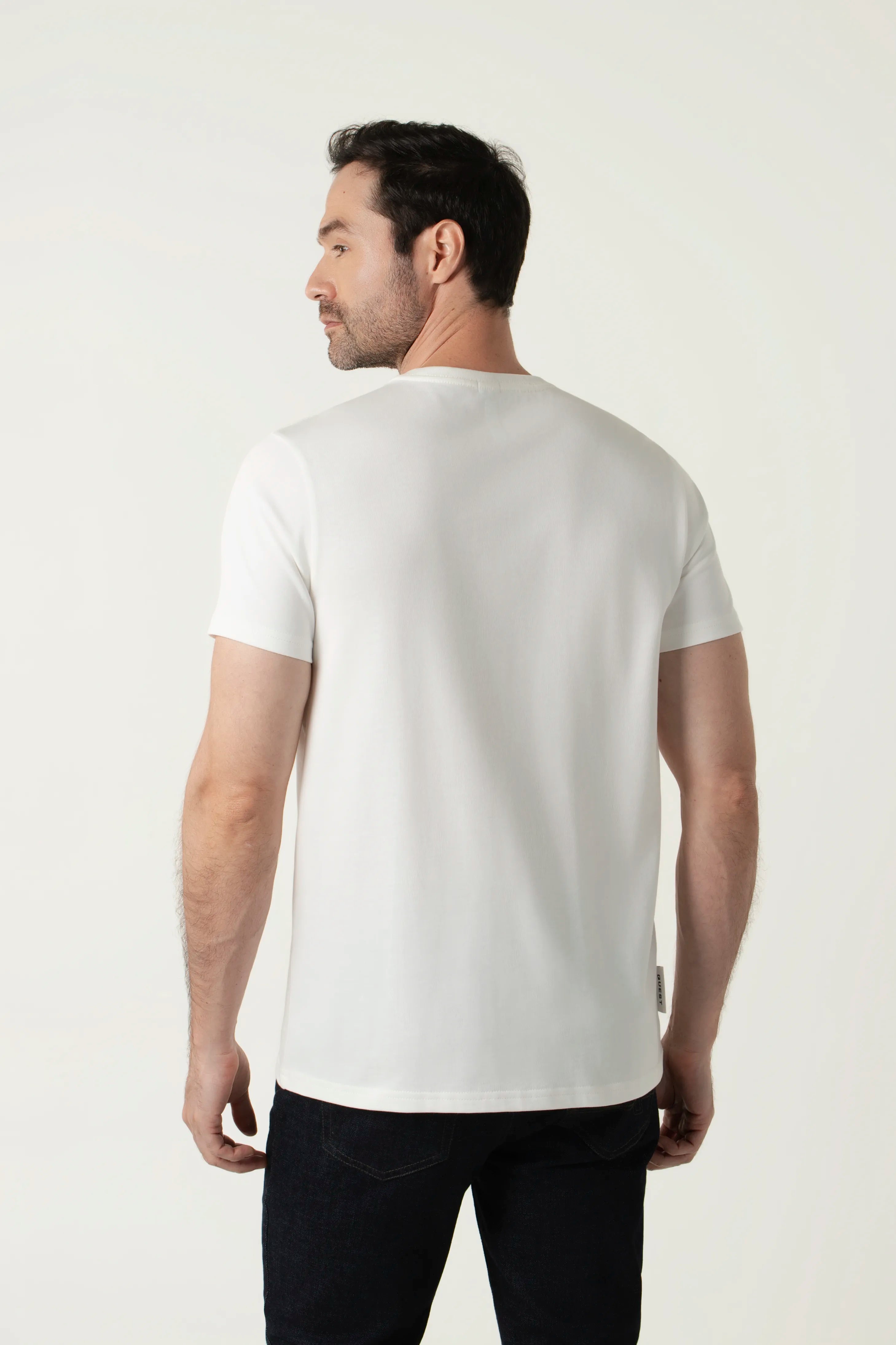 CAMISETA MANGA CORTA COLOR IVORY