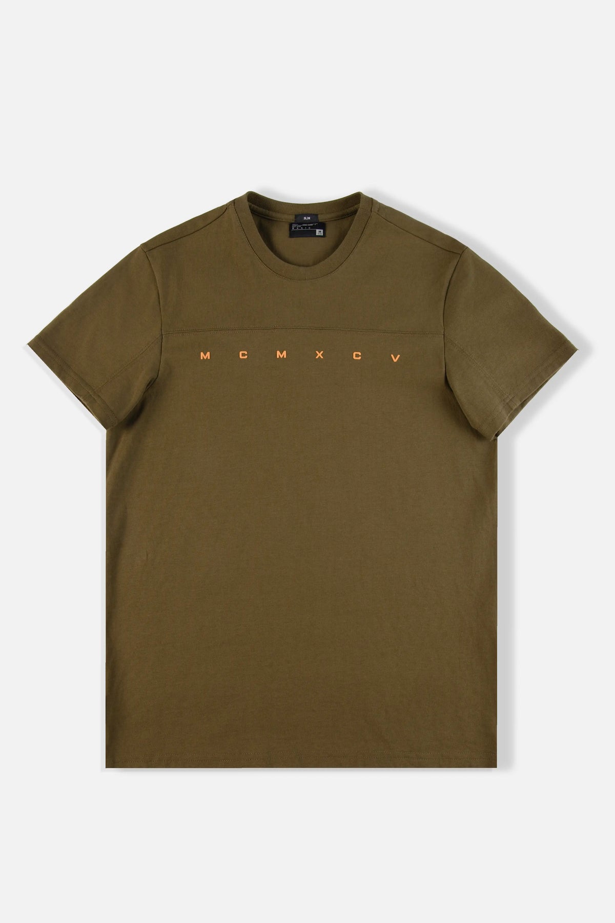 CAMISETA MANGA CORTA COLOR DARK OLIVA