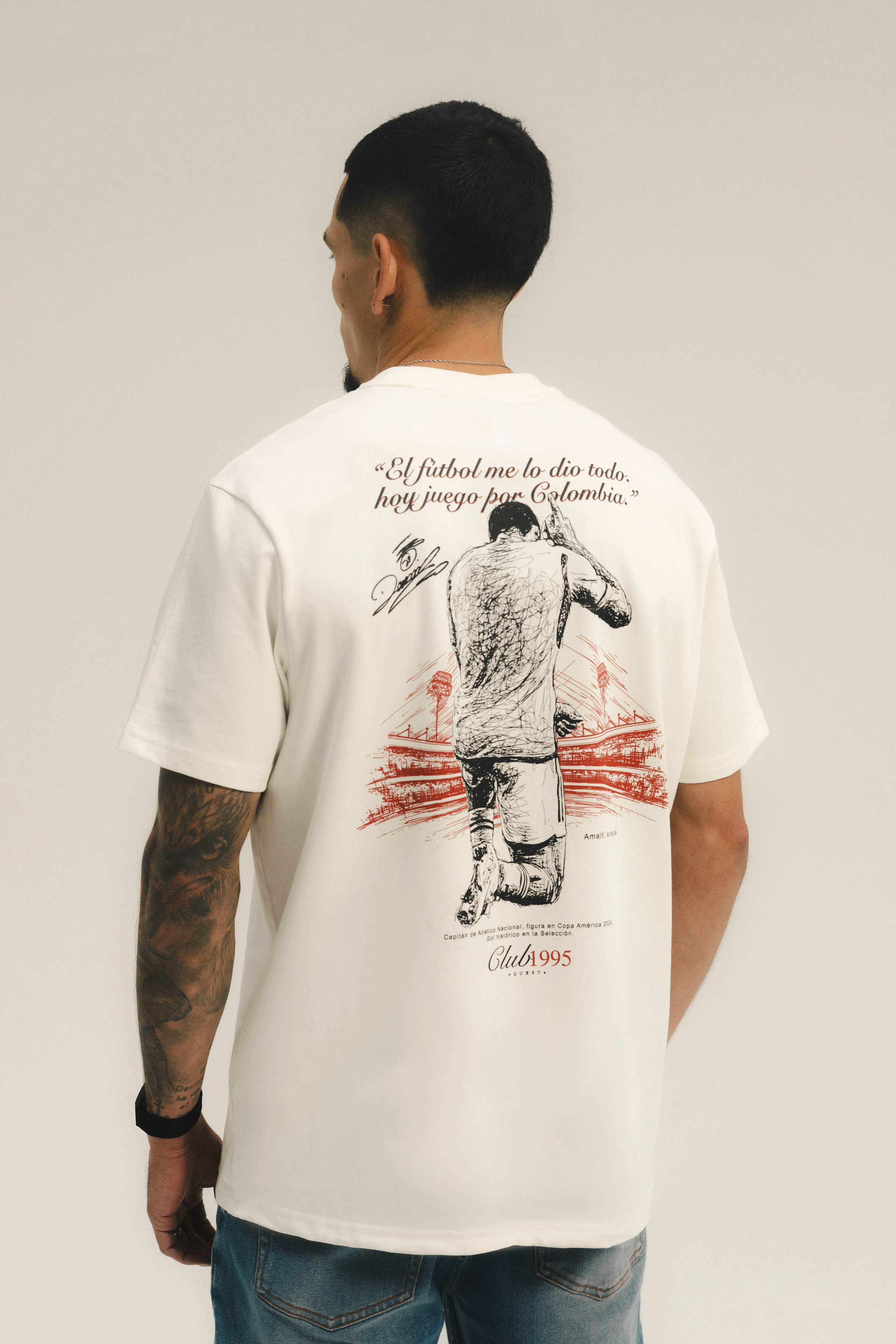 CAMISETA DANIEL MUÑOZ MANGA CORTA COLOR IVORY