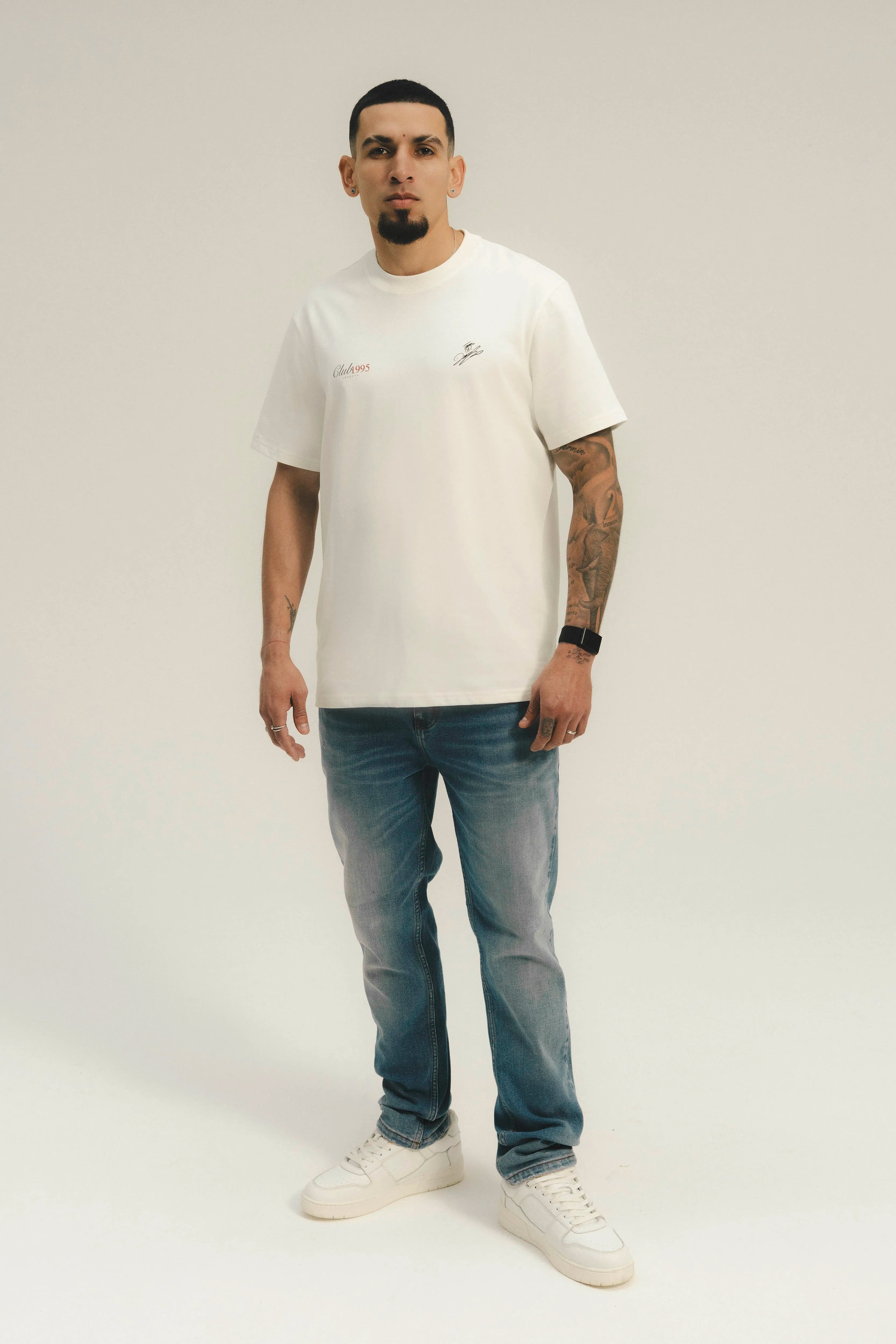 CAMISETA DANIEL MUÑOZ MANGA CORTA COLOR IVORY