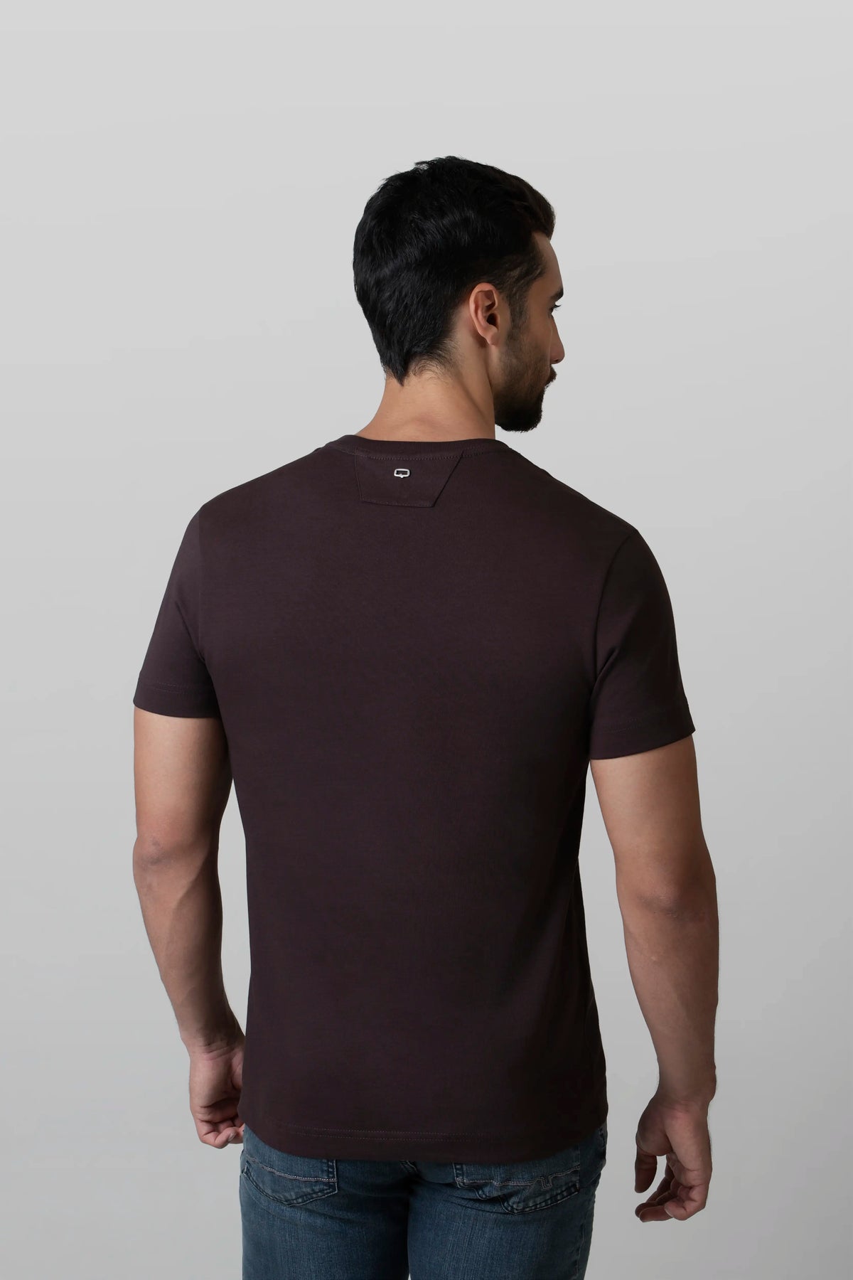 CAMISETA MANGA CORTA COLOR CHOCOLATE PLUM