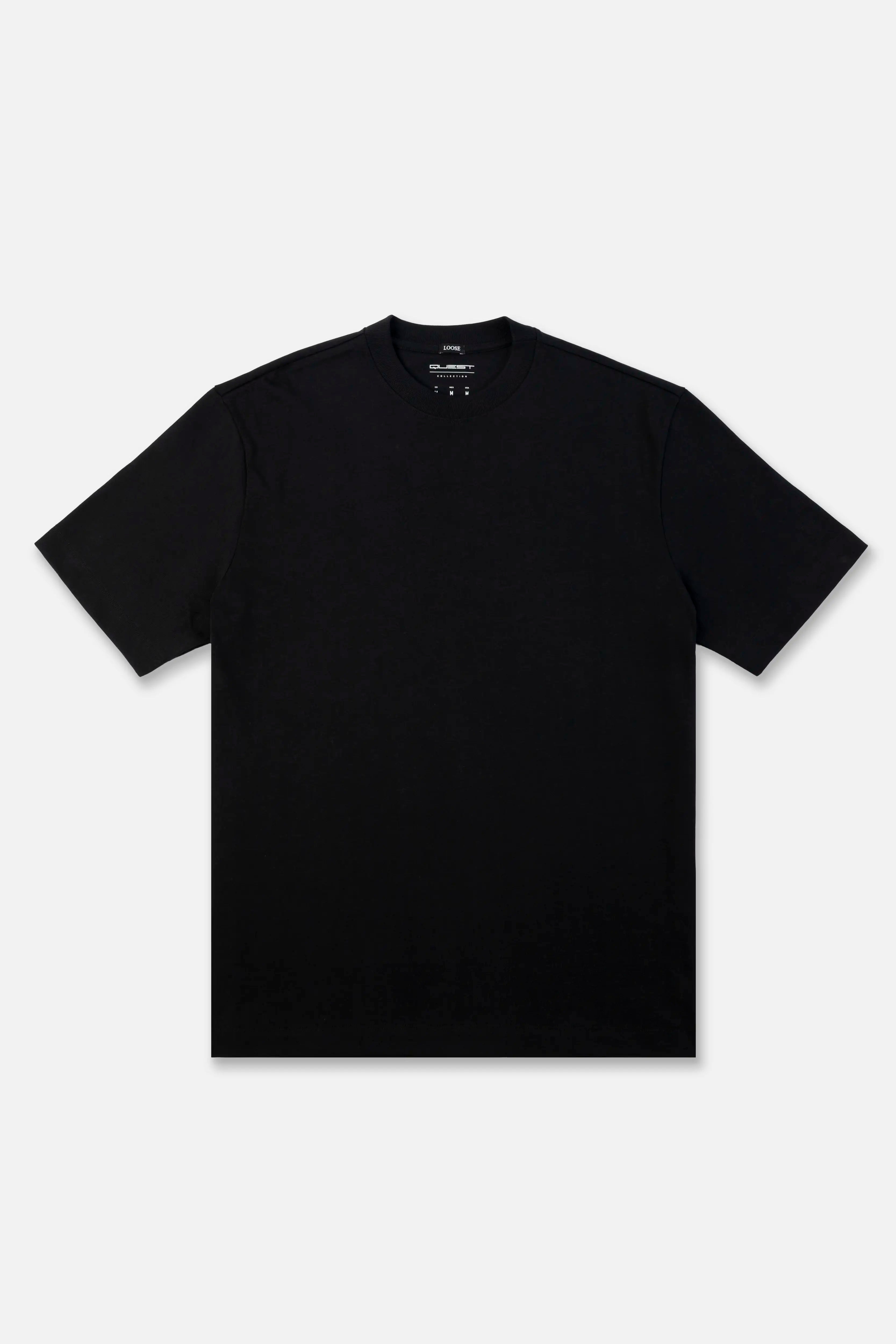 CAMISETA MANGA CORTA COLOR NEGRO