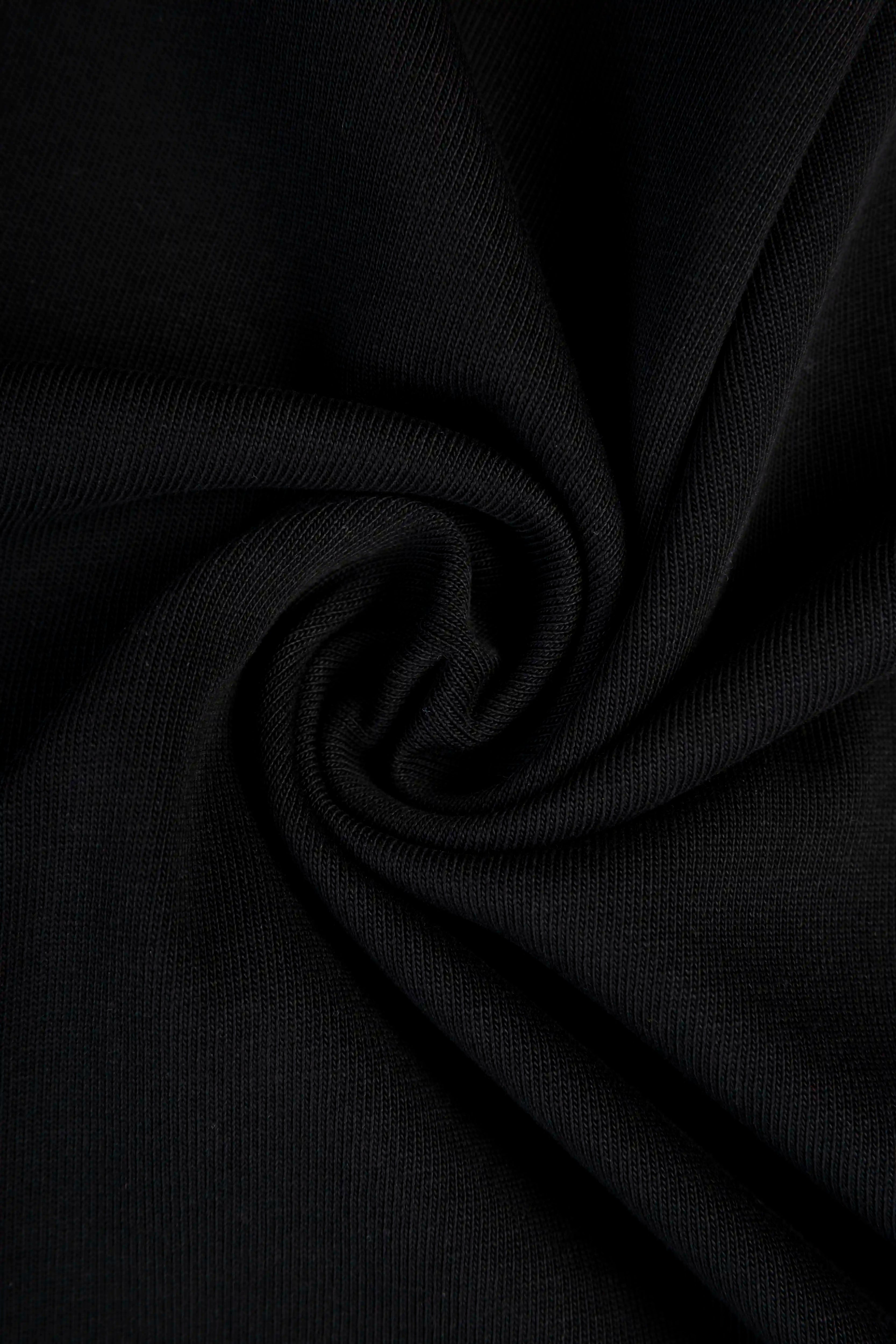 CAMISETA MANGA CORTA COLOR NEGRO
