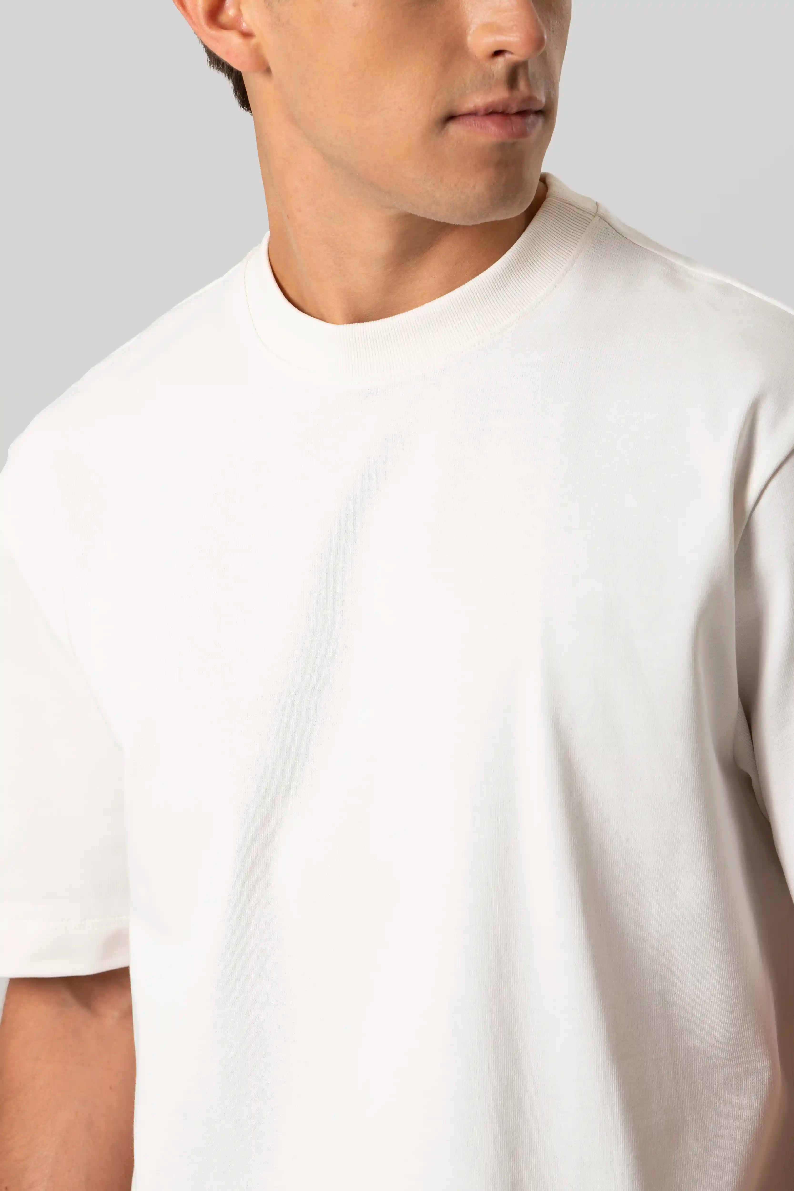 CAMISETA MANGA CORTA COLOR IVORY