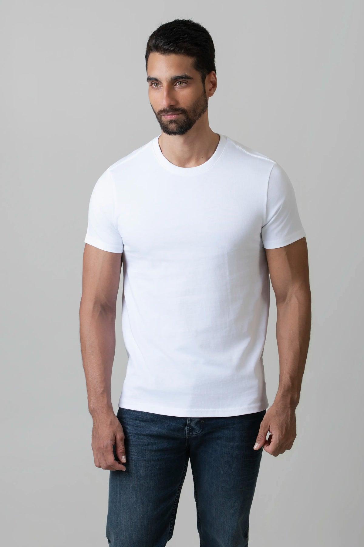 CAMISETA MANGA CORTA COLOR BLANCO BLANCO