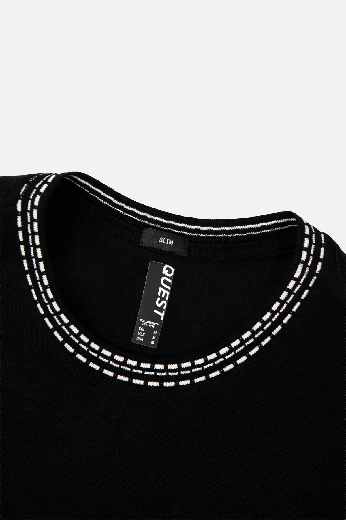 CAMISETA MANGA CORTA COLOR NEGRO