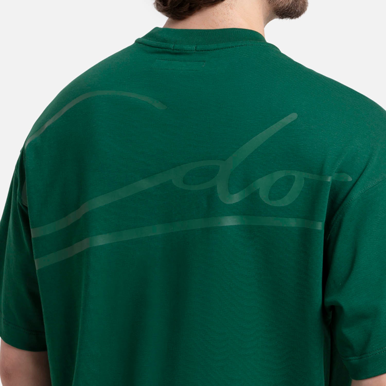 CAMISETA MANGA CORTA COLOR VERDE PRADERA
