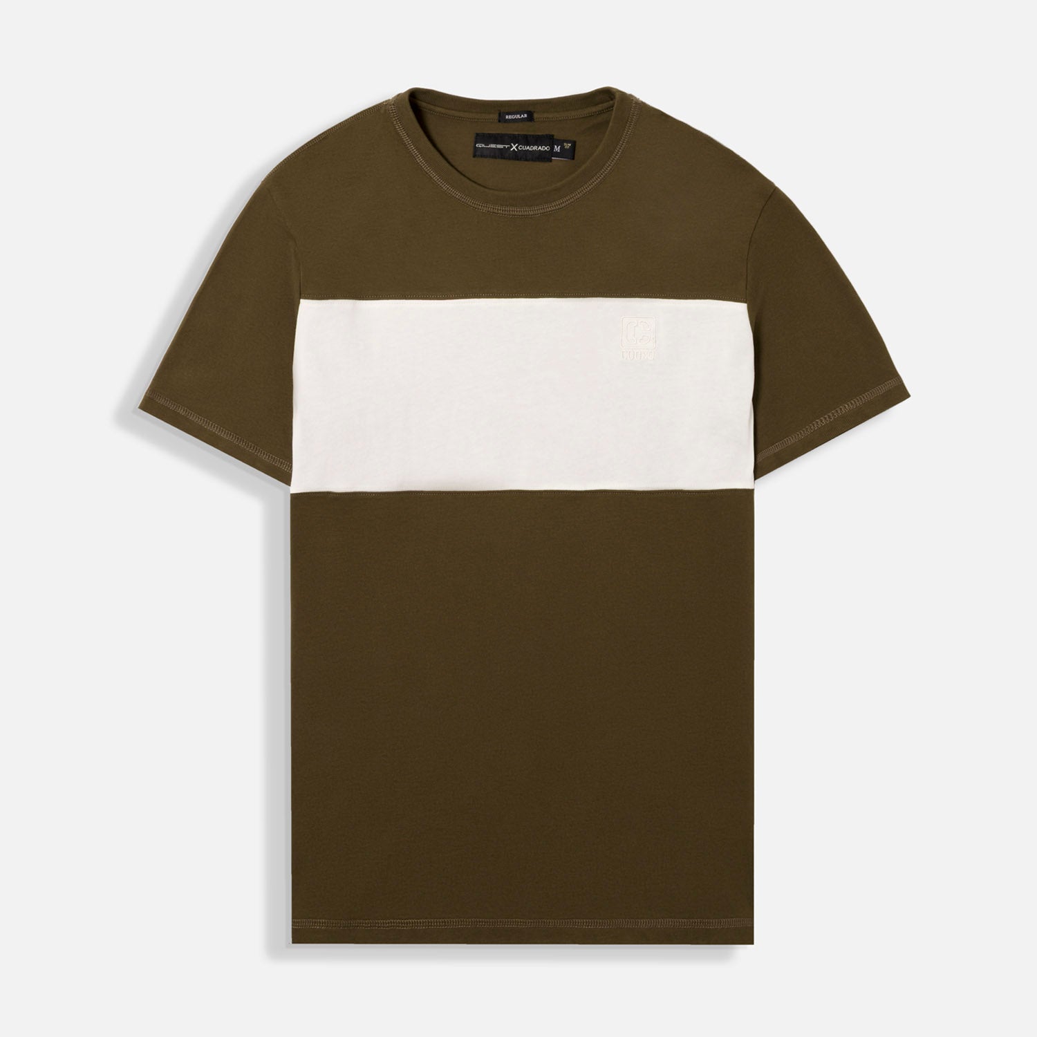 CAMISETA MANGA CORTA COLOR DARK OLIVA