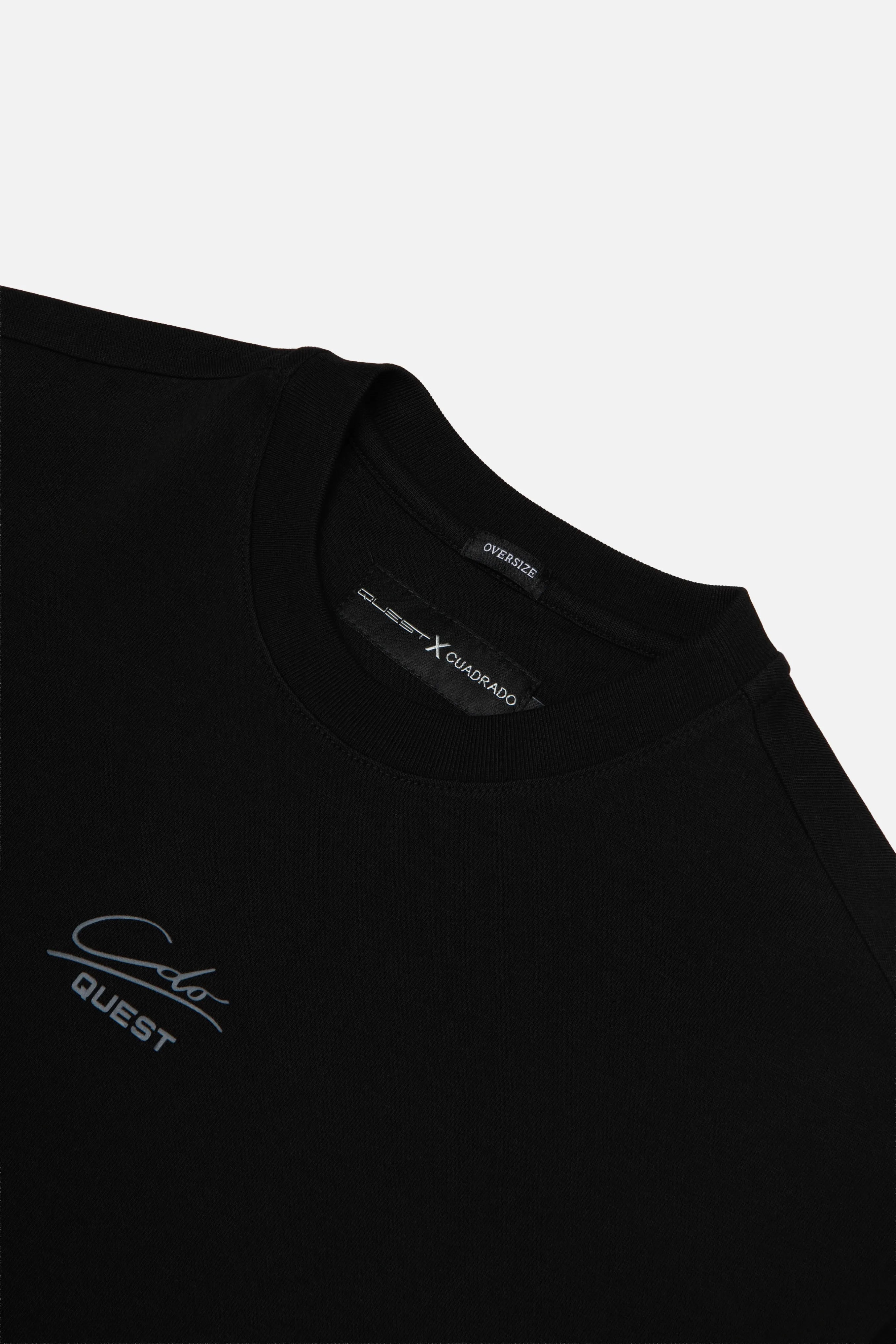 CAMISETA MANGA CORTA COLOR NEGRO