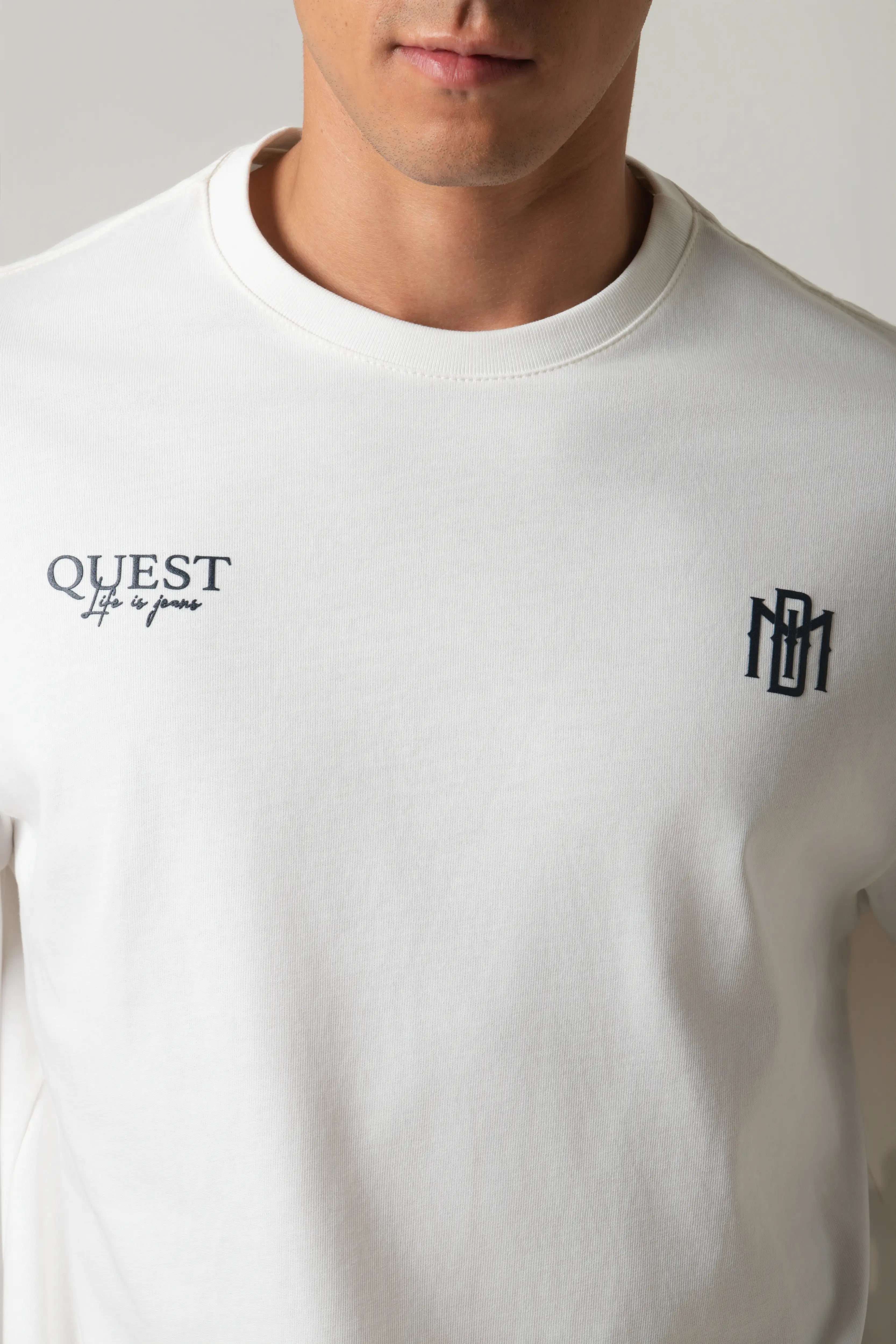 CAMISETA MANGA CORTA COLOR IVORY