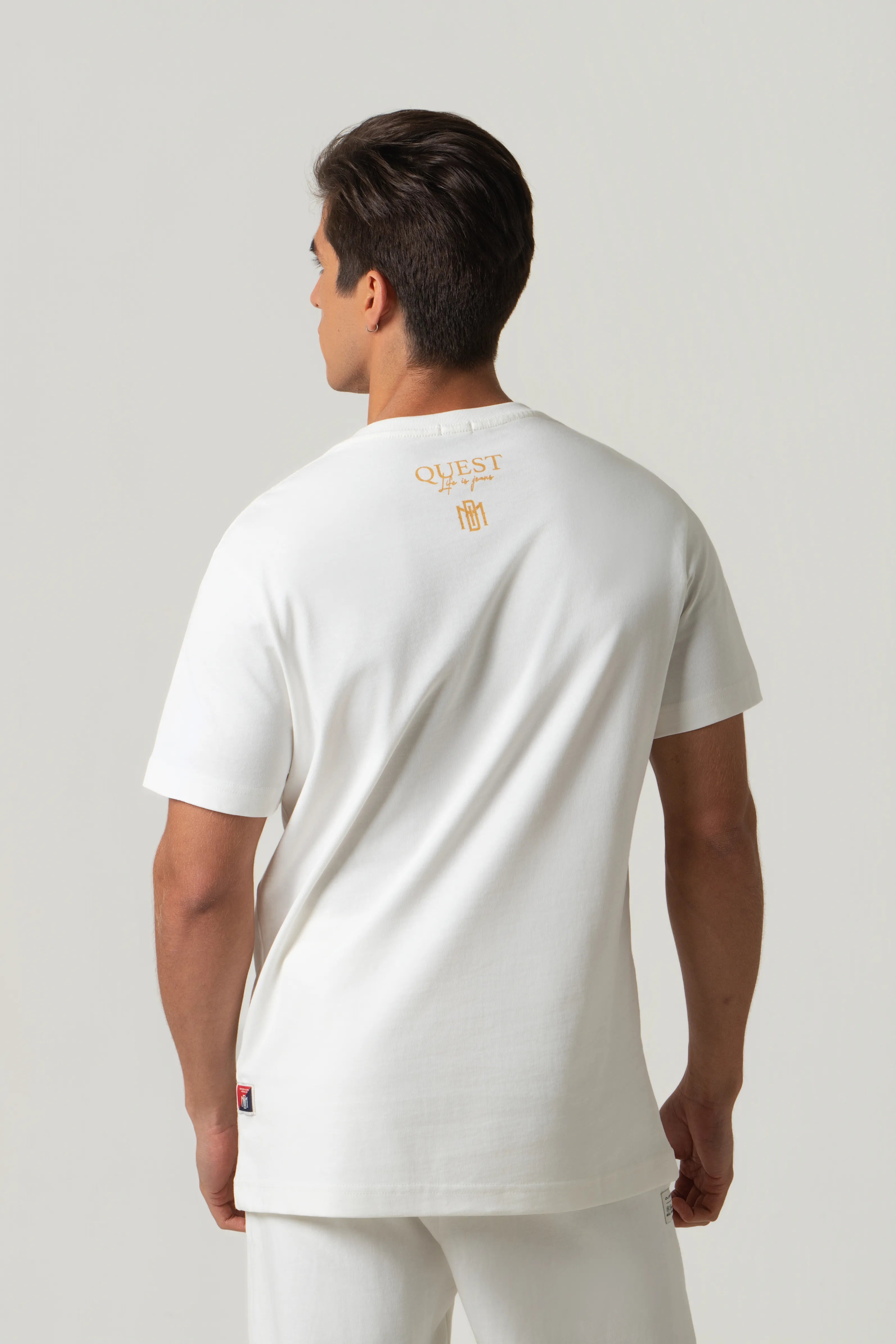 CAMISETA MANGA CORTA COLOR IVORY