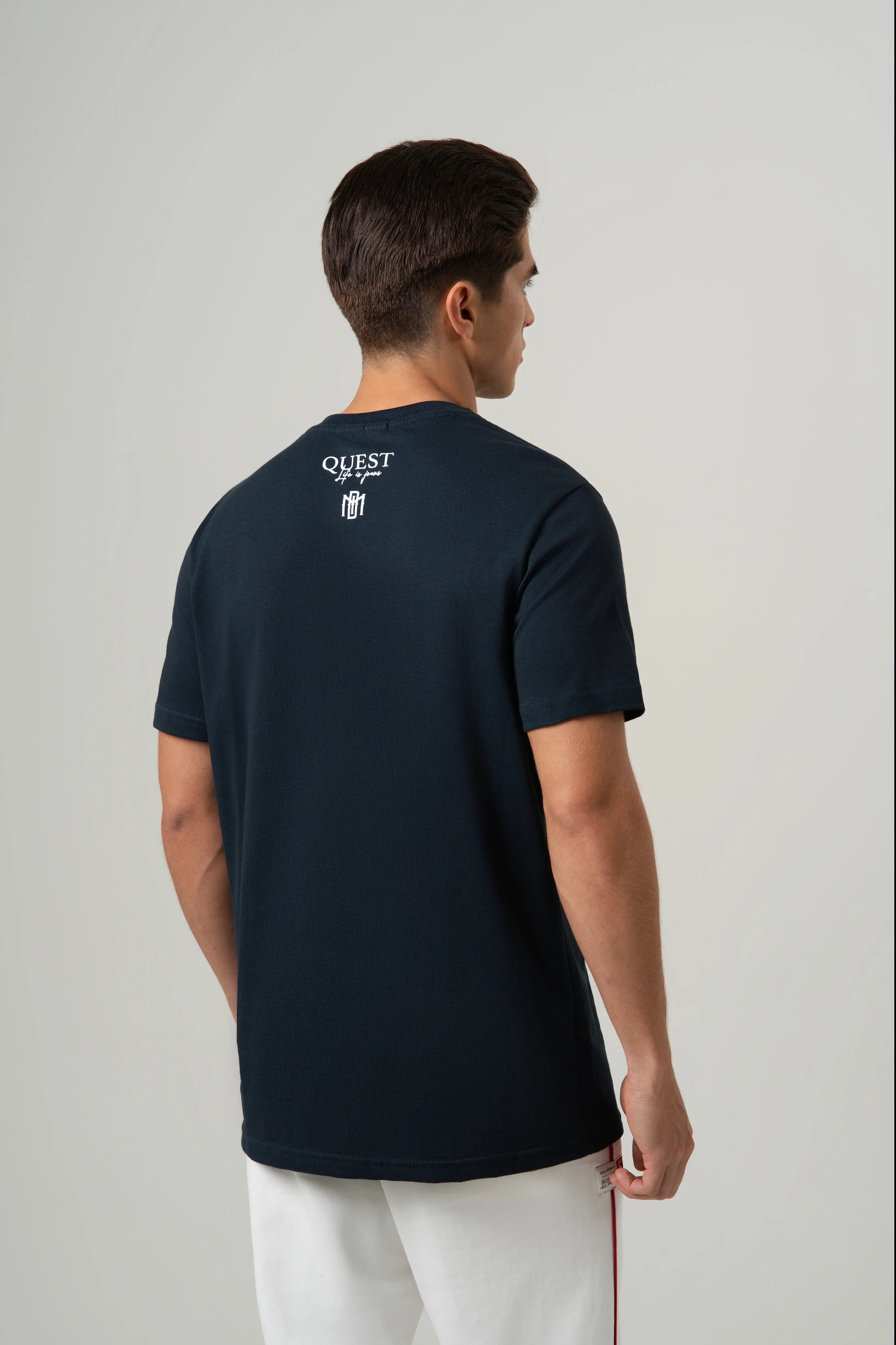 CAMISETA MANGA CORTA COLOR AZUL OSCURO