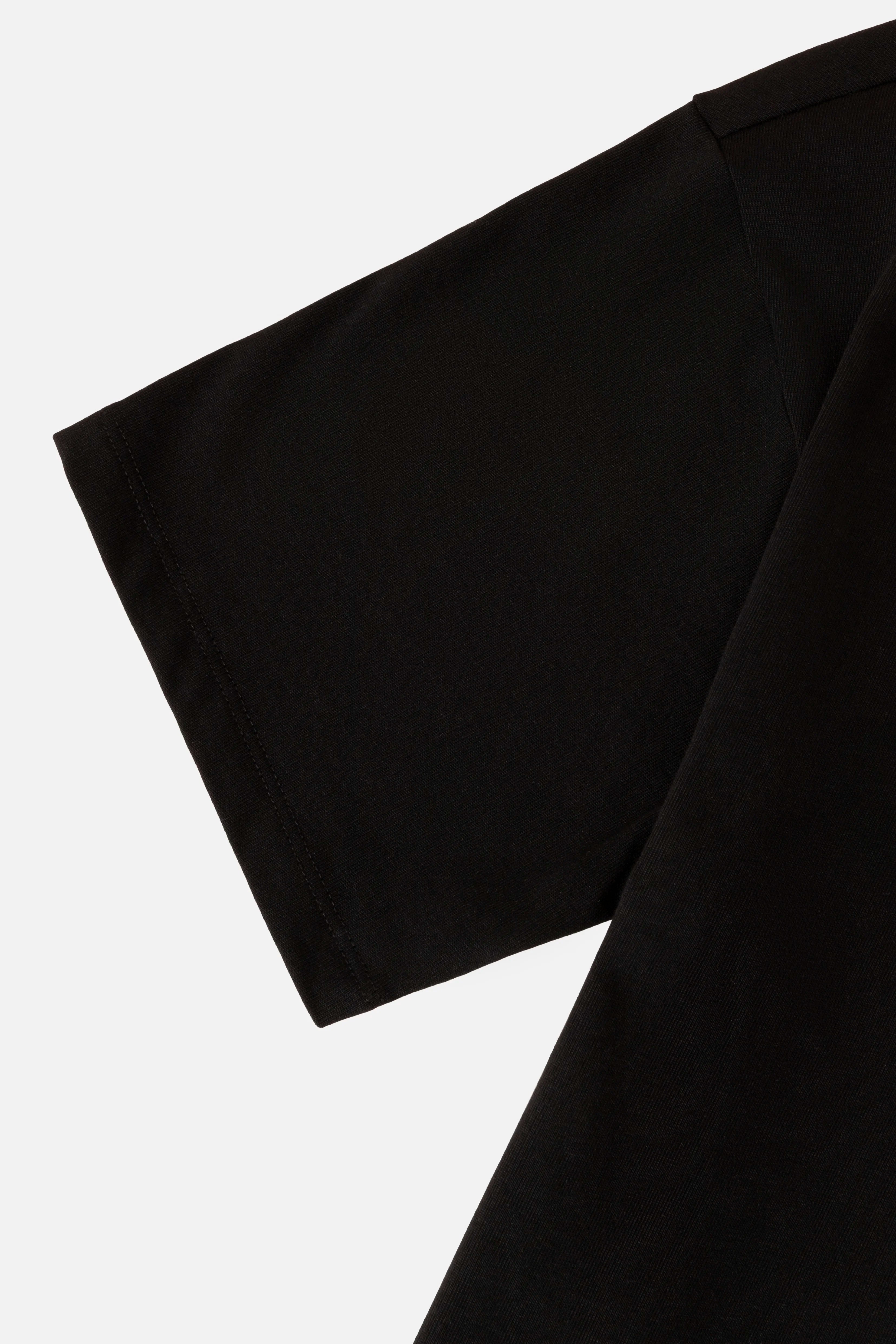CAMISETA MANGA CORTA COLOR NEGRO