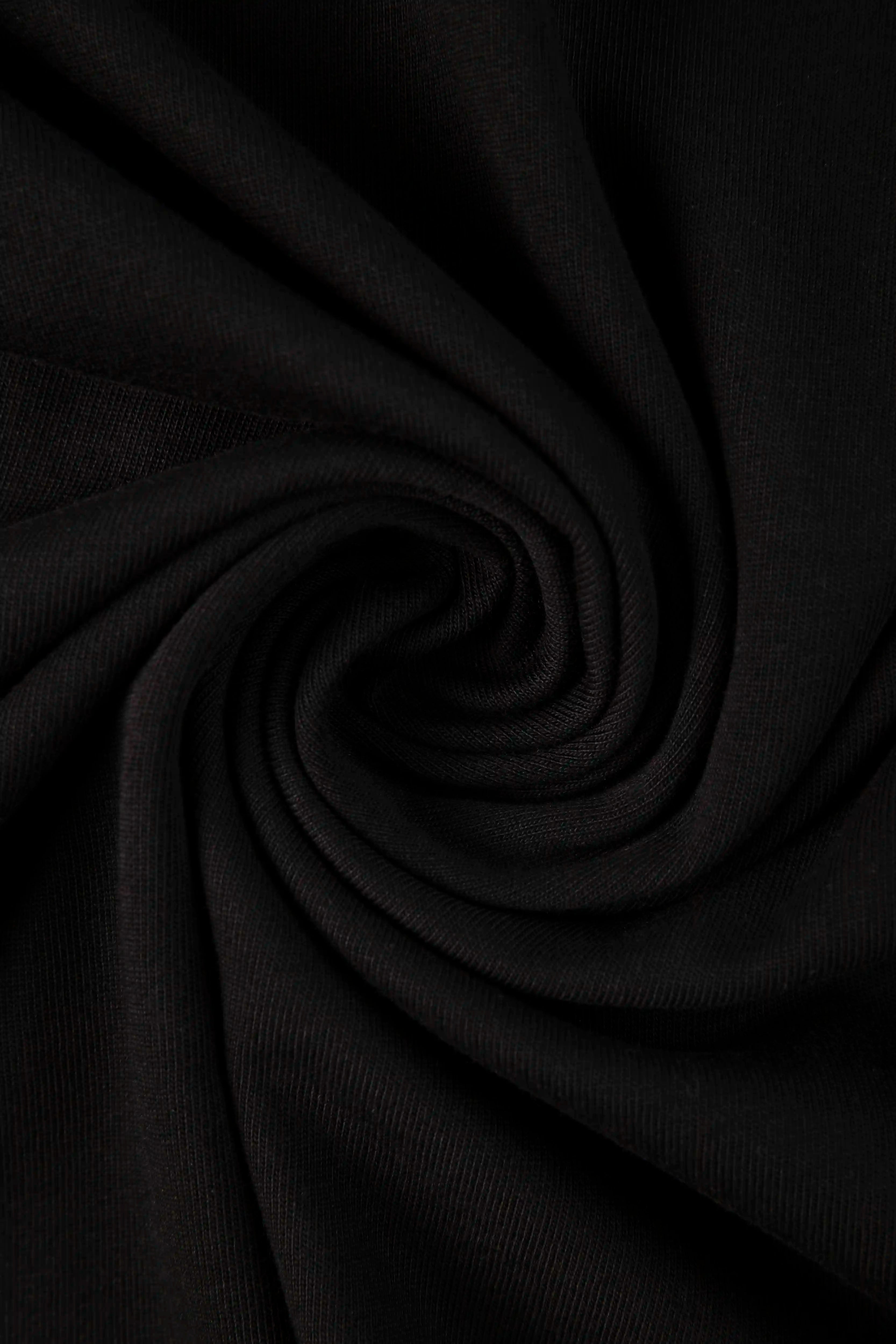CAMISETA MANGA CORTA COLOR NEGRO