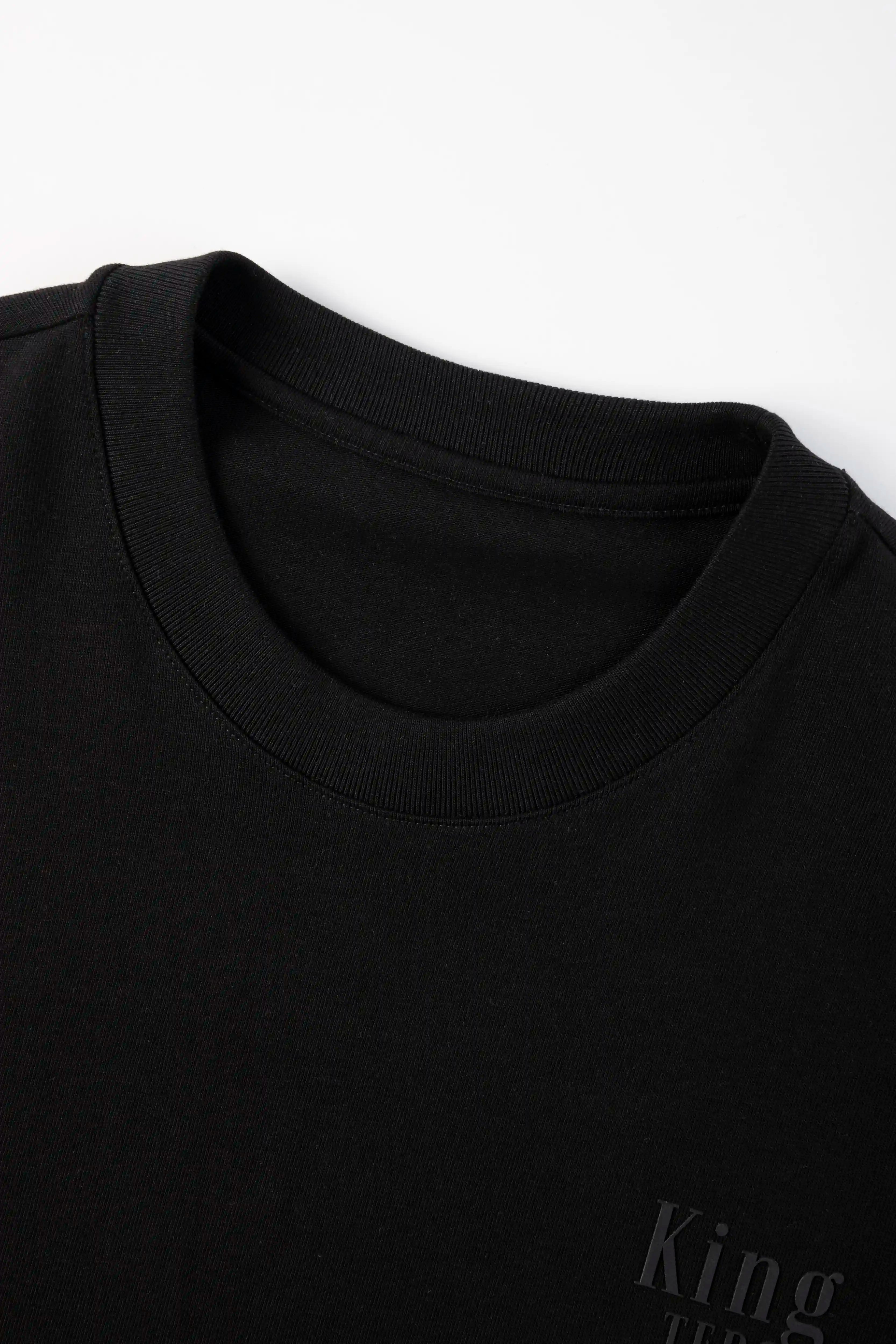 CAMISETA MANGA CORTA COLOR NEGRO