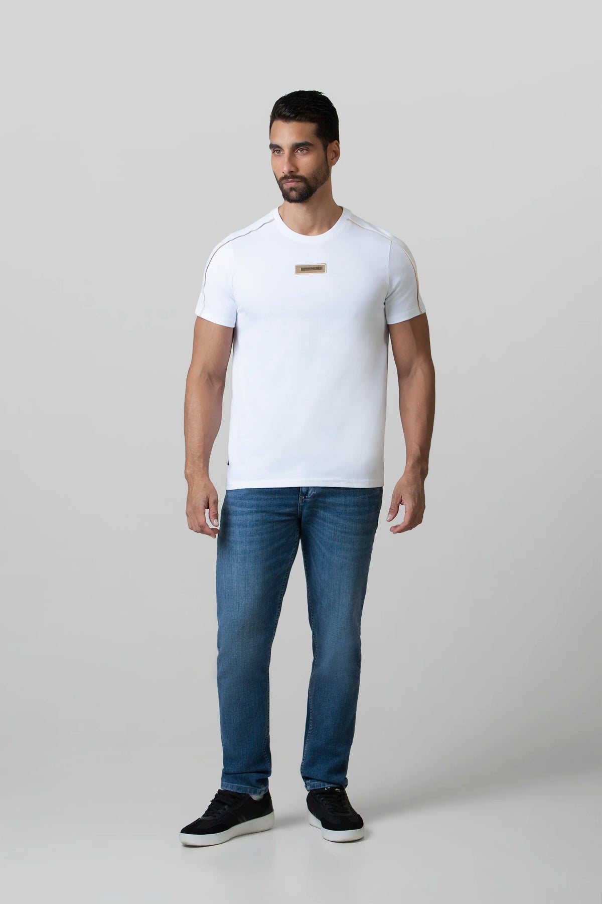 CAMISETA MANGA CORTA COLOR BLANCO BLANCO