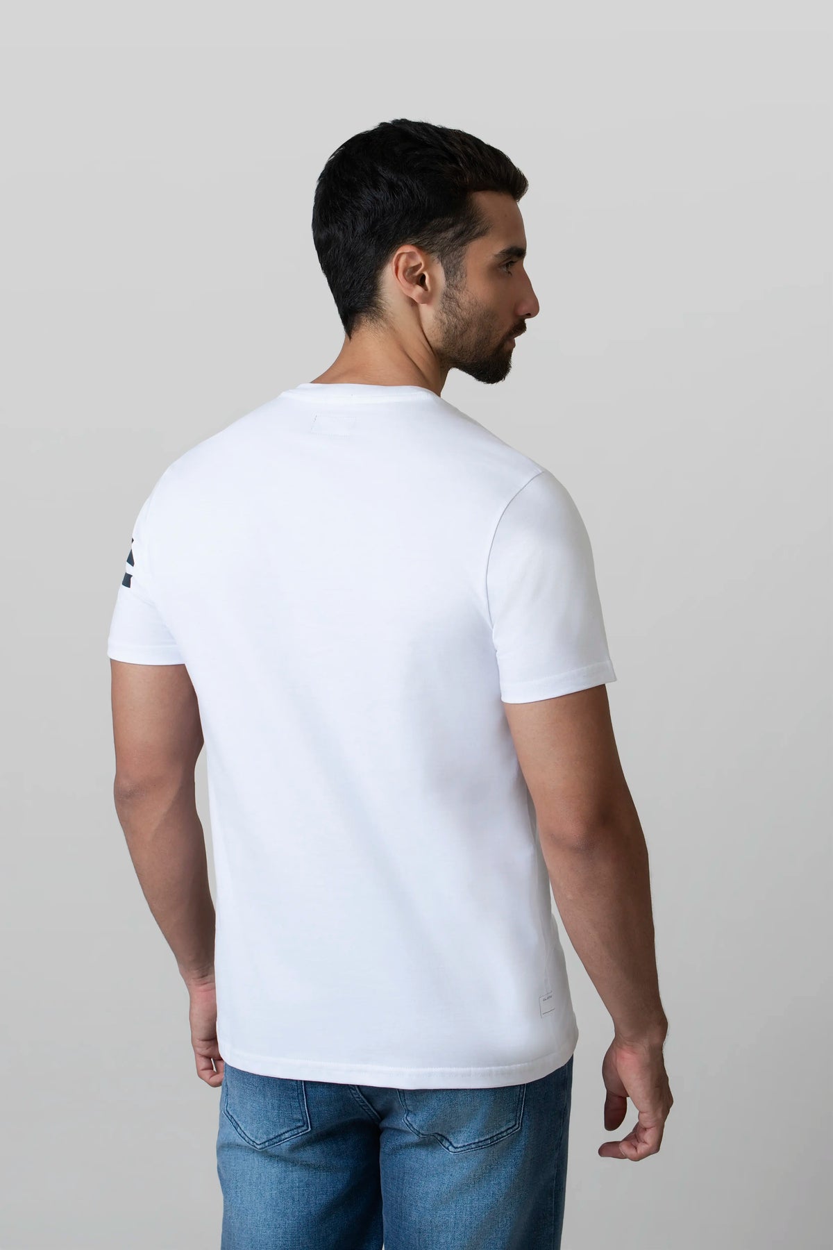 CAMISETA MANGA CORTA COLOR BLANCO OPTICO