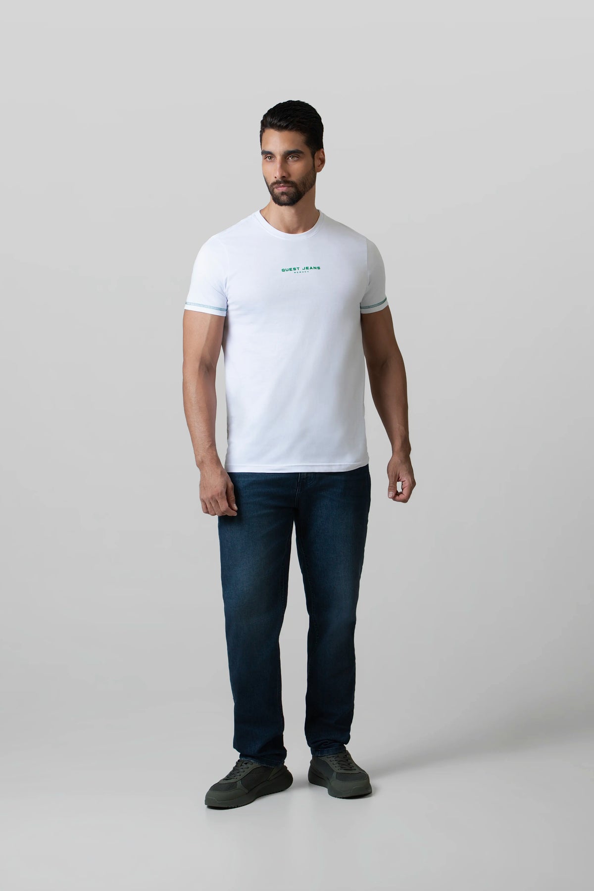 CAMISETA MANGA CORTA COLOR BLANCO OPTICO