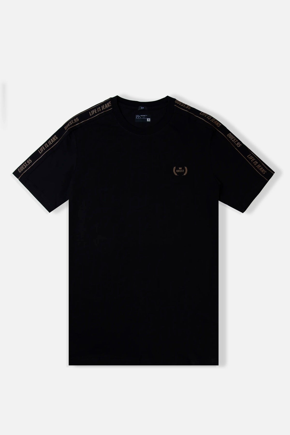CAMISETA MANGA CORTA COLOR NEGRO