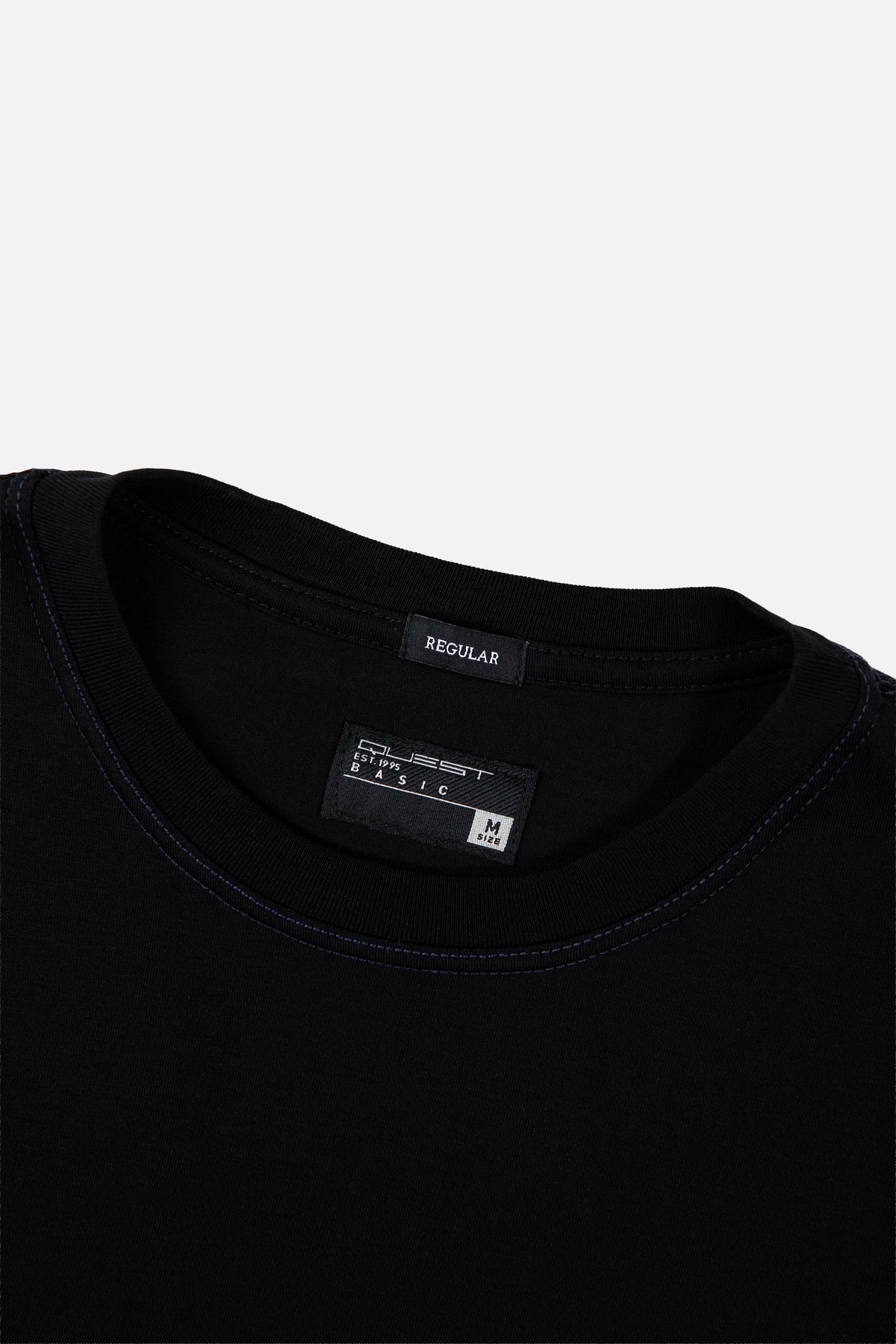 CAMISETA MANGA CORTA COLOR NEGRO