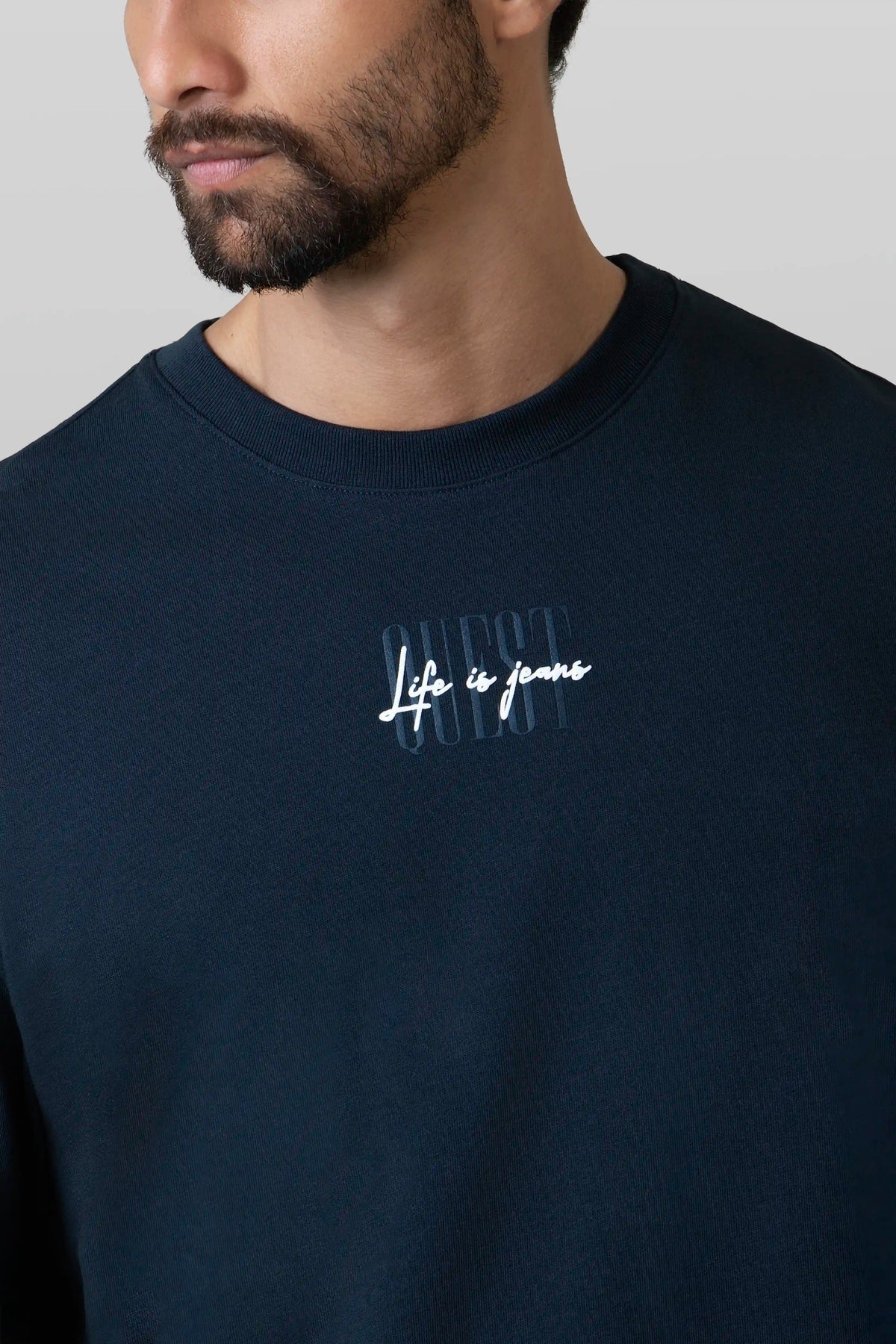 CAMISETA MANGA CORTA COLOR AZUL OSCURO