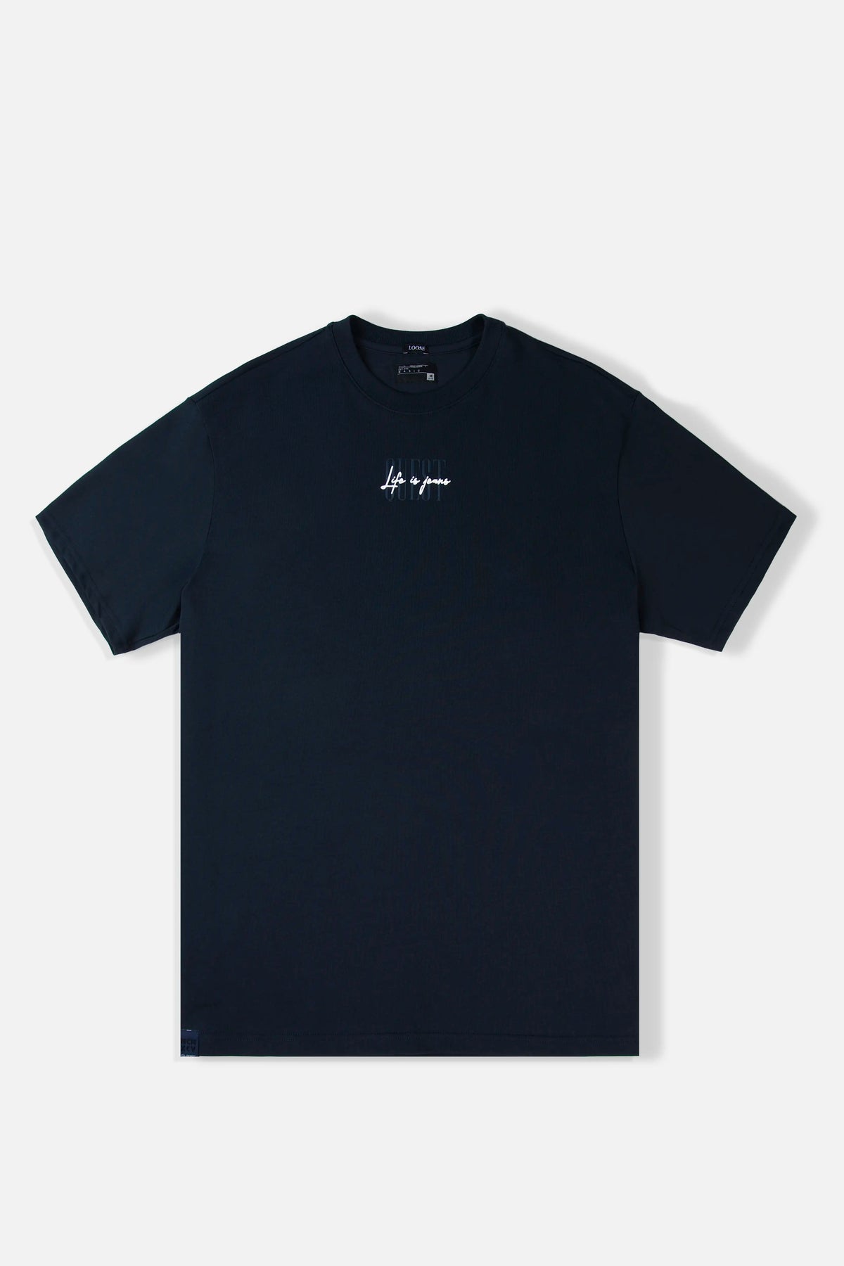CAMISETA MANGA CORTA COLOR AZUL OSCURO