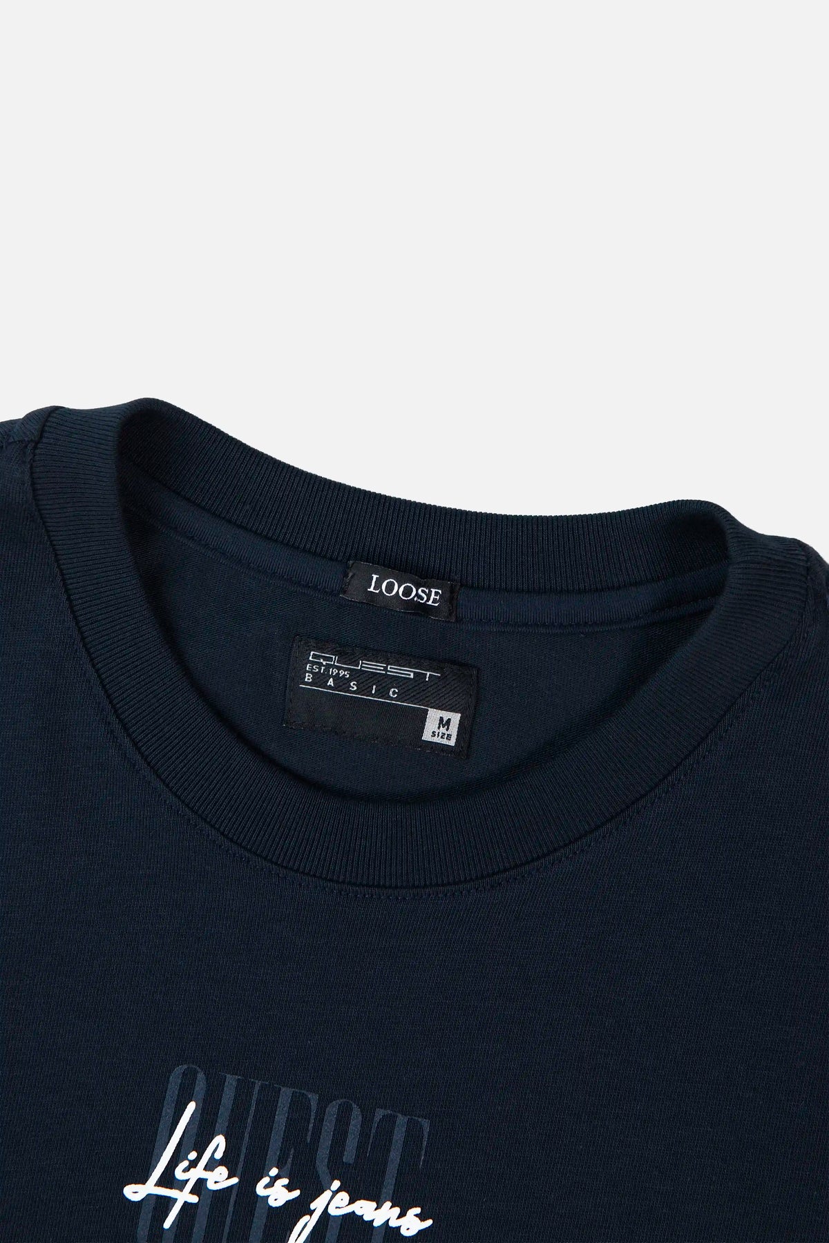 CAMISETA MANGA CORTA COLOR AZUL OSCURO