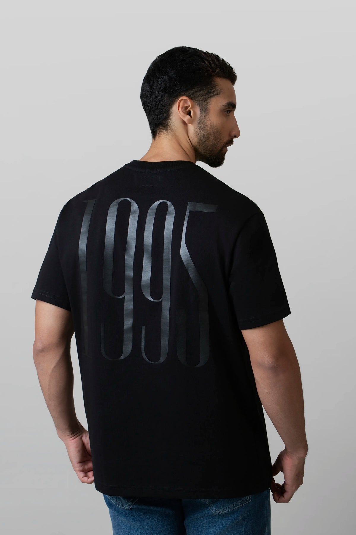 CAMISETA MANGA CORTA COLOR NEGRO