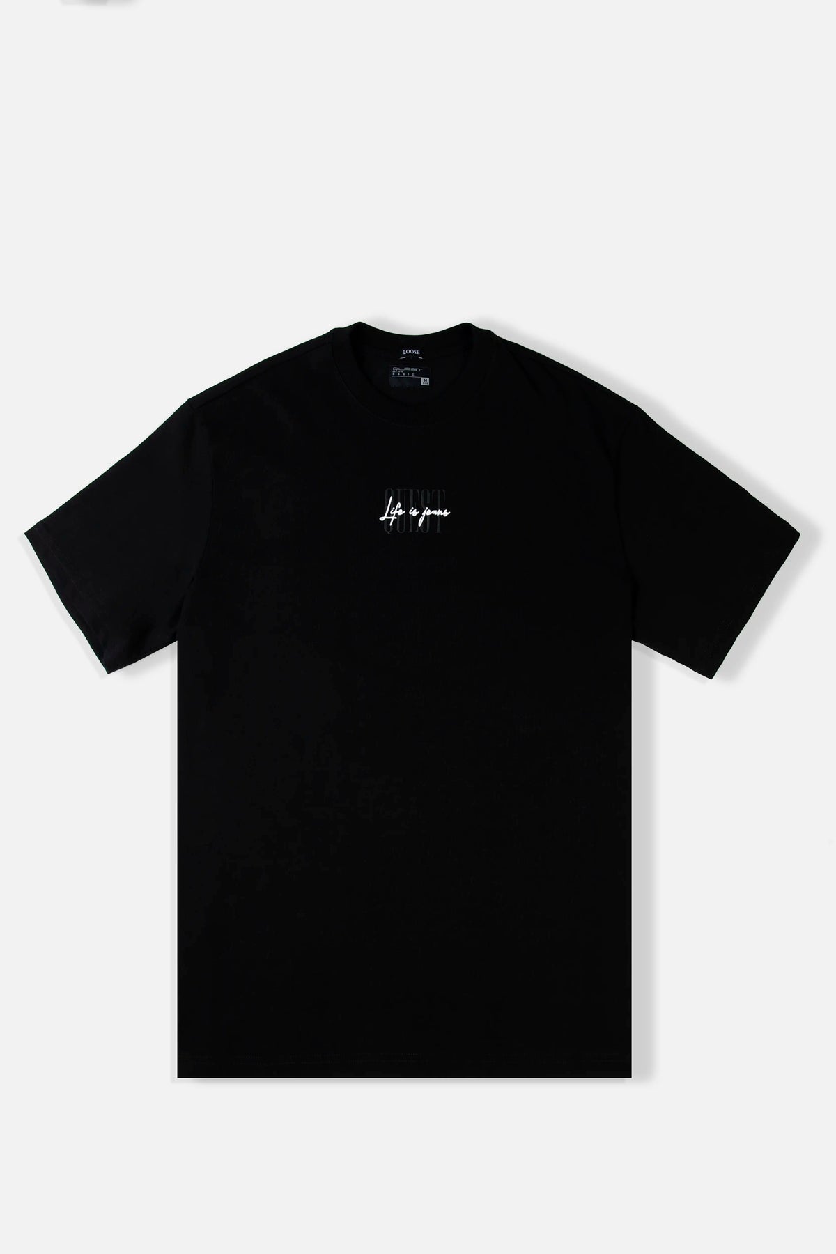 CAMISETA MANGA CORTA COLOR NEGRO