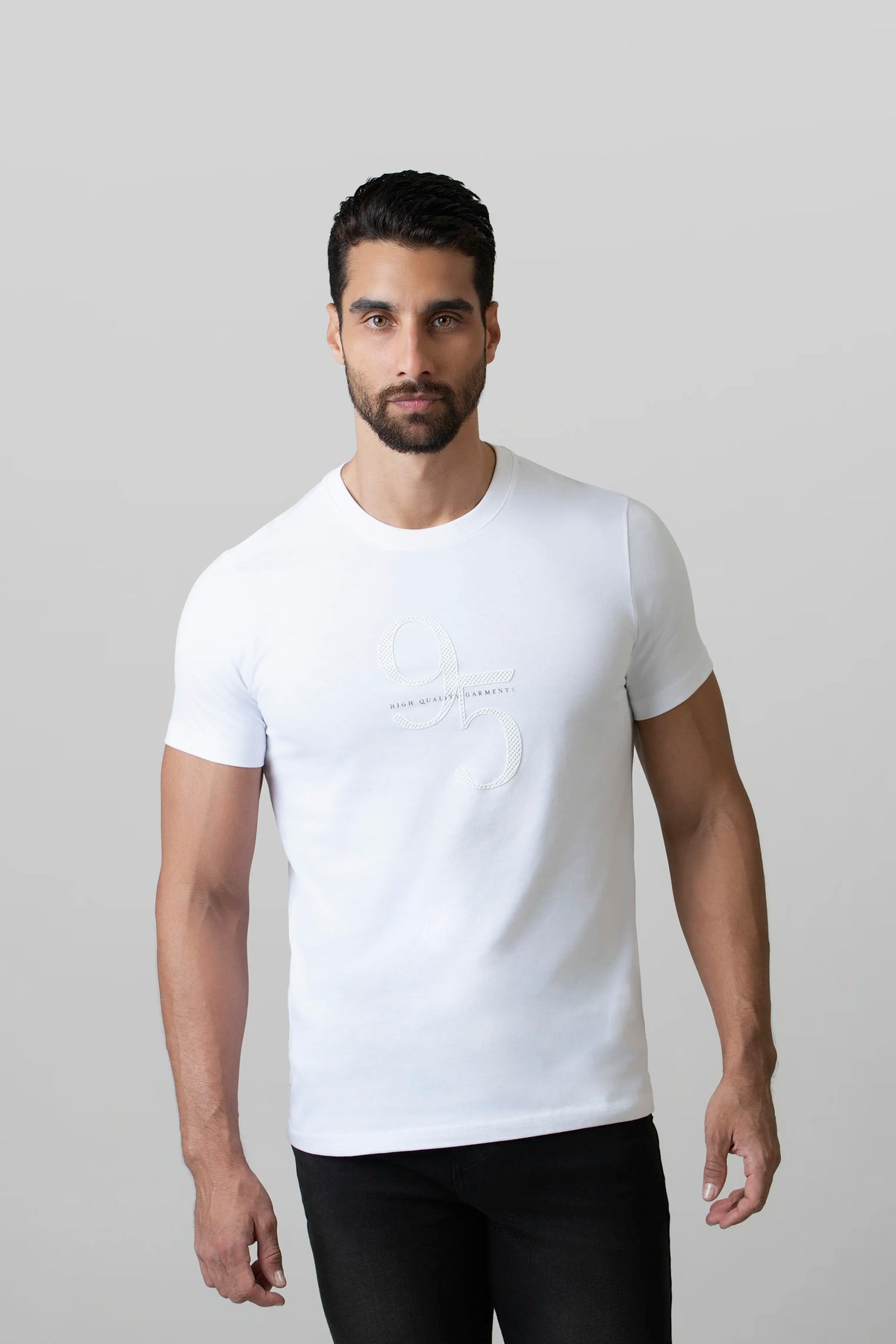 CAMISETA MANGA CORTA COLOR BLANCO