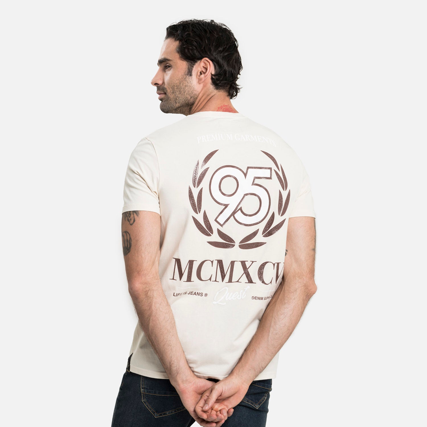 CAMISETA PREMIUM MANGA CORTA COLOR WHITECAP GRAY