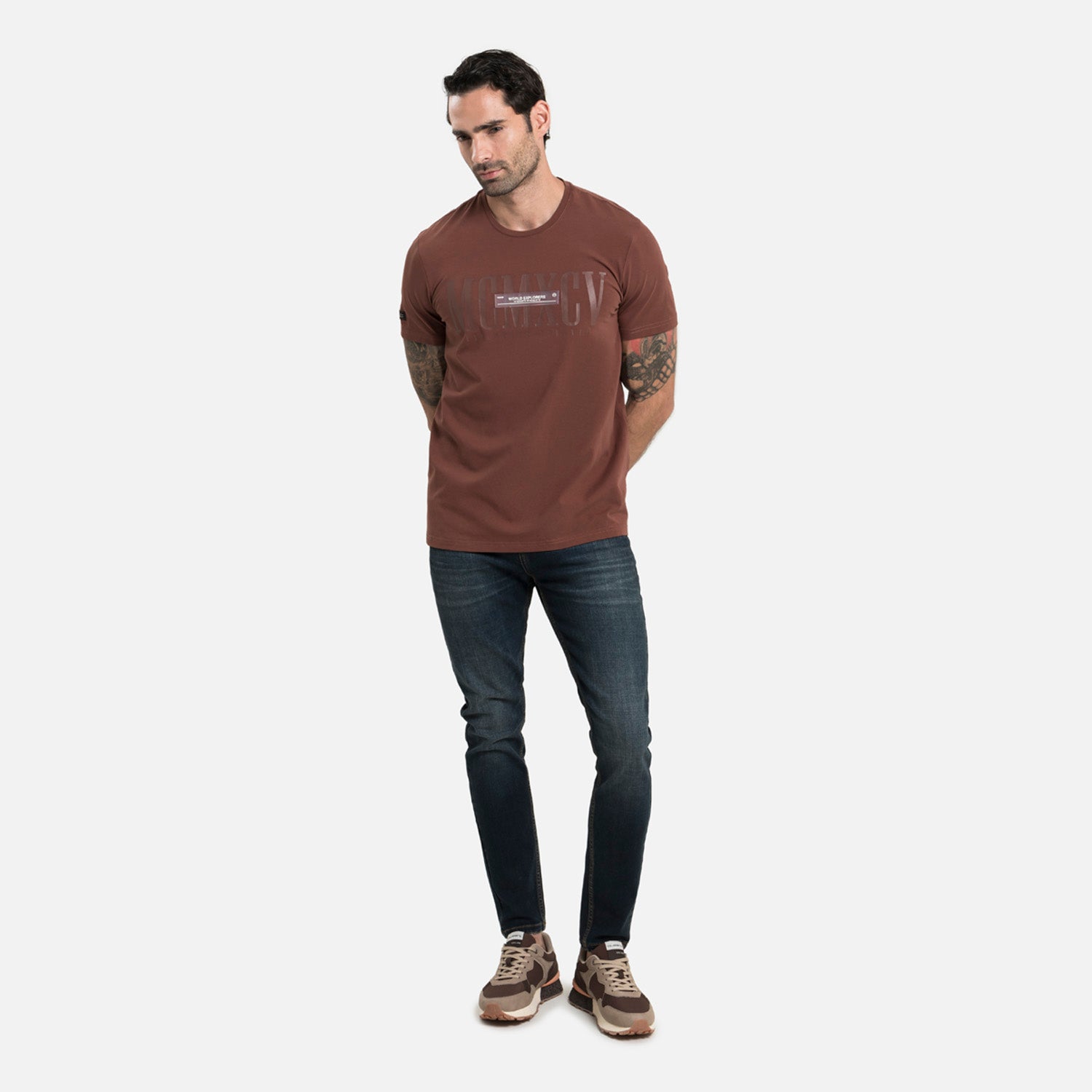 CAMISETA PREMIUM MANGA CORTA COLOR BRUNETTE