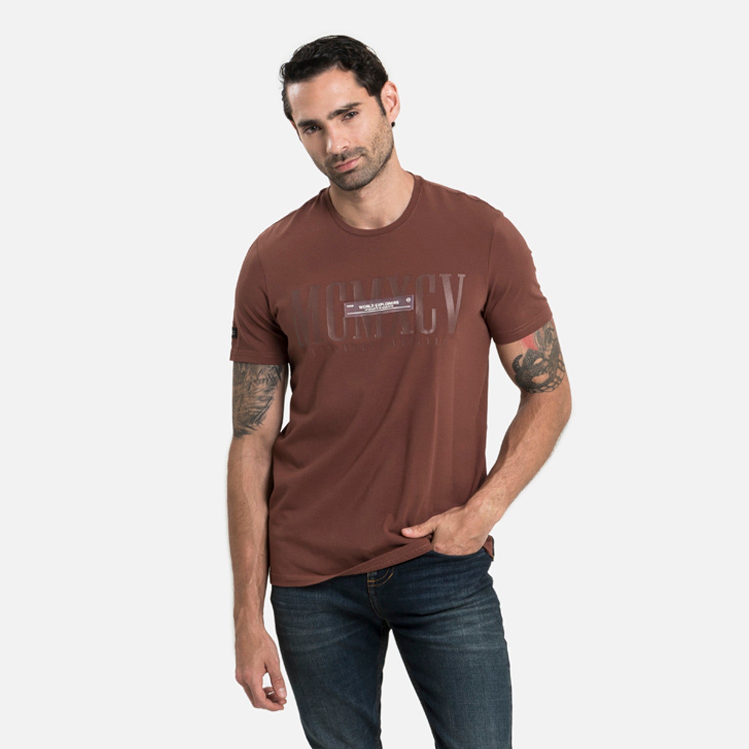 CAMISETA PREMIUM MANGA CORTA COLOR BRUNETTE