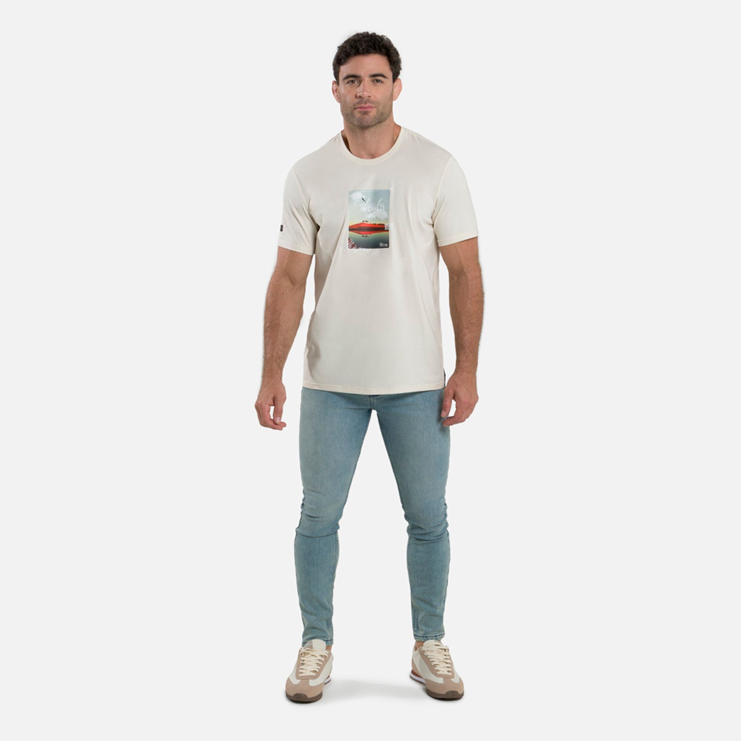 CAMISETA PREMIUM MANGA CORTA COLOR WHITECAP GRAY