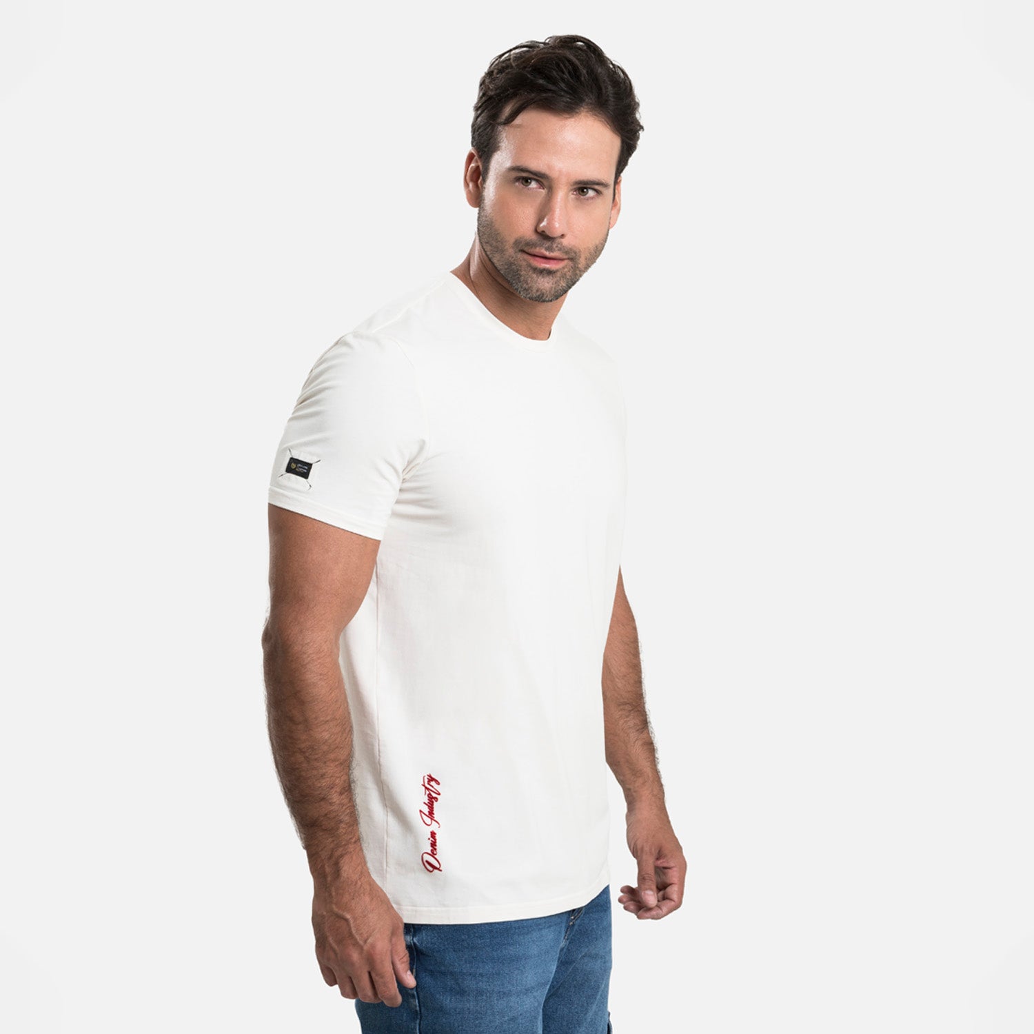 CAMISETA PREMIUM MANGA CORTA COLOR IVORY