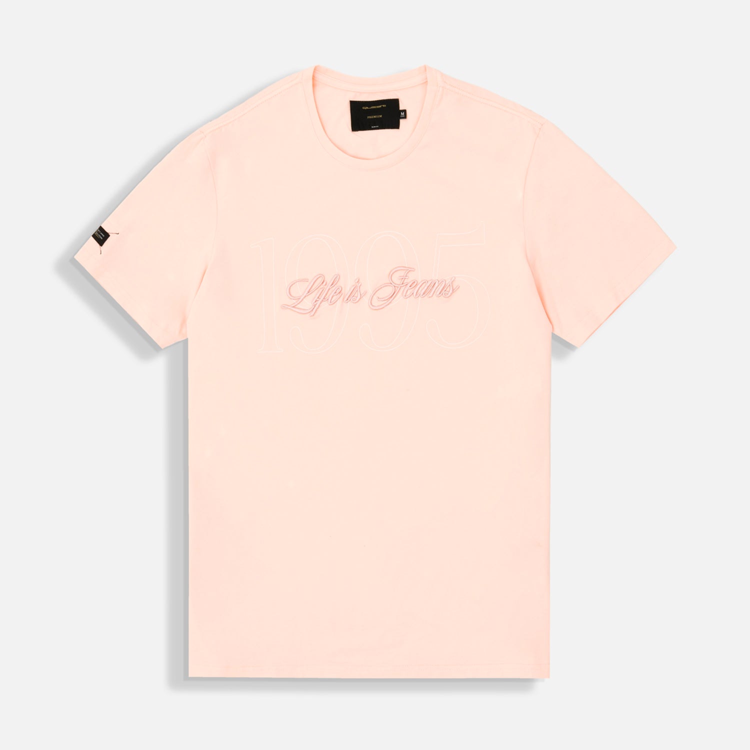 CAMISETA PREMIUM MANGA CORTA COLOR PEACH PARFAIT