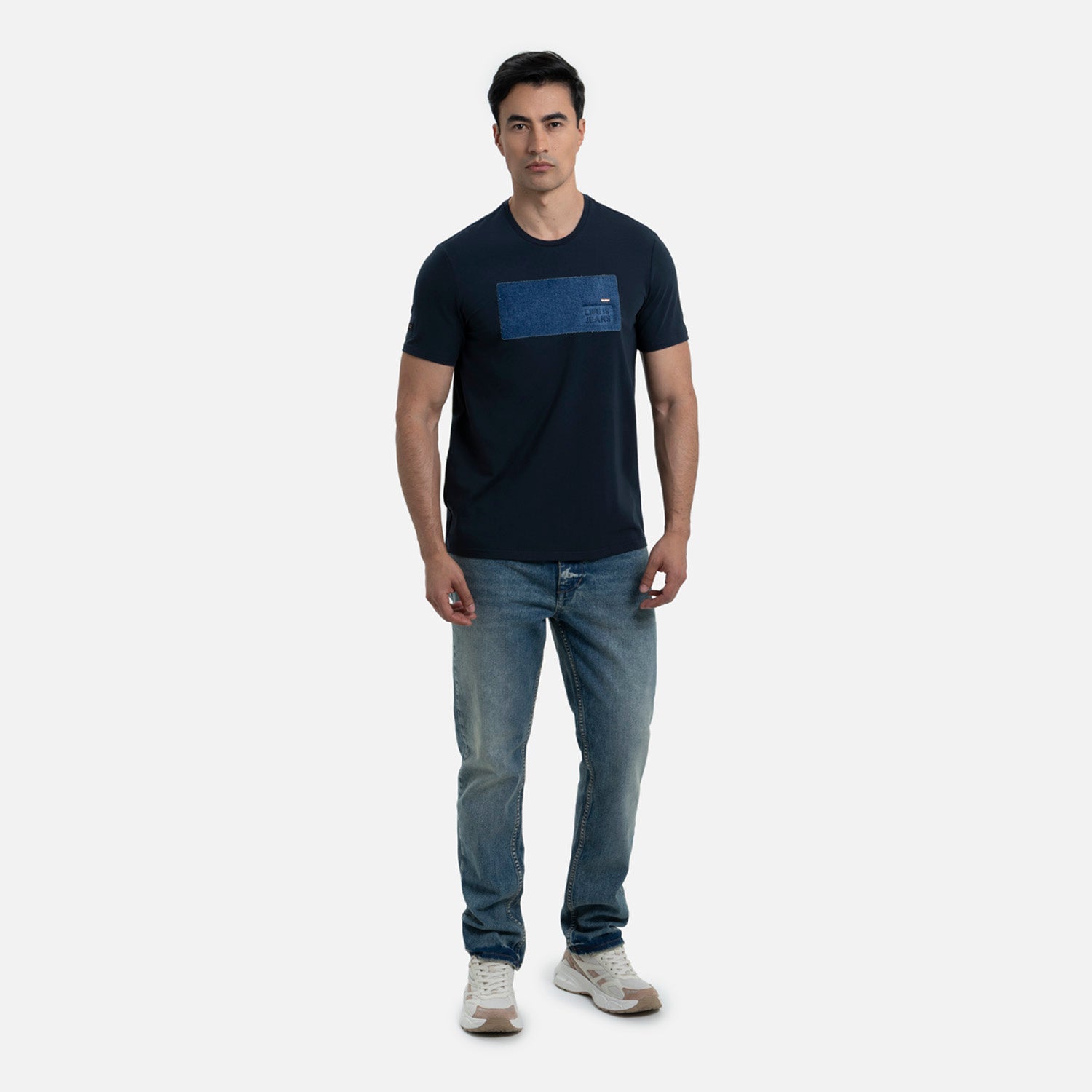 CAMISETA PREMIUM MANGA CORTA COLOR AZUL NOCHE