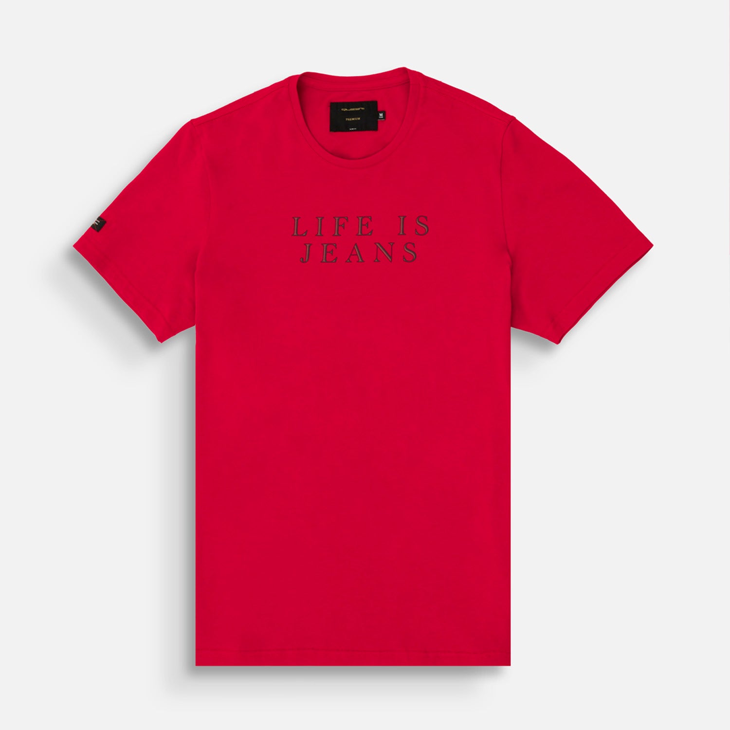 CAMISETA PREMIUM MANGA CORTA COLOR ROJO
