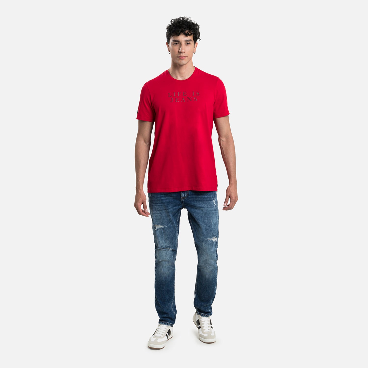 CAMISETA PREMIUM MANGA CORTA COLOR ROJO