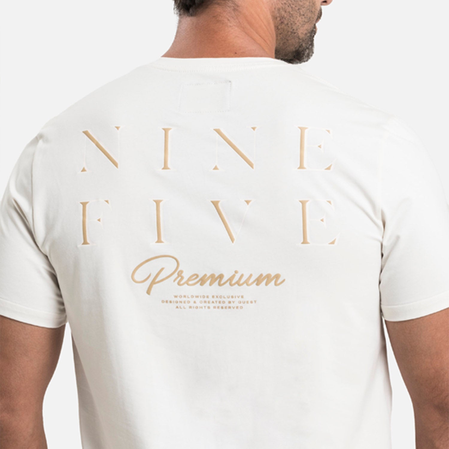 CAMISETA PREMIUM MANGA CORTA COLOR IVORY