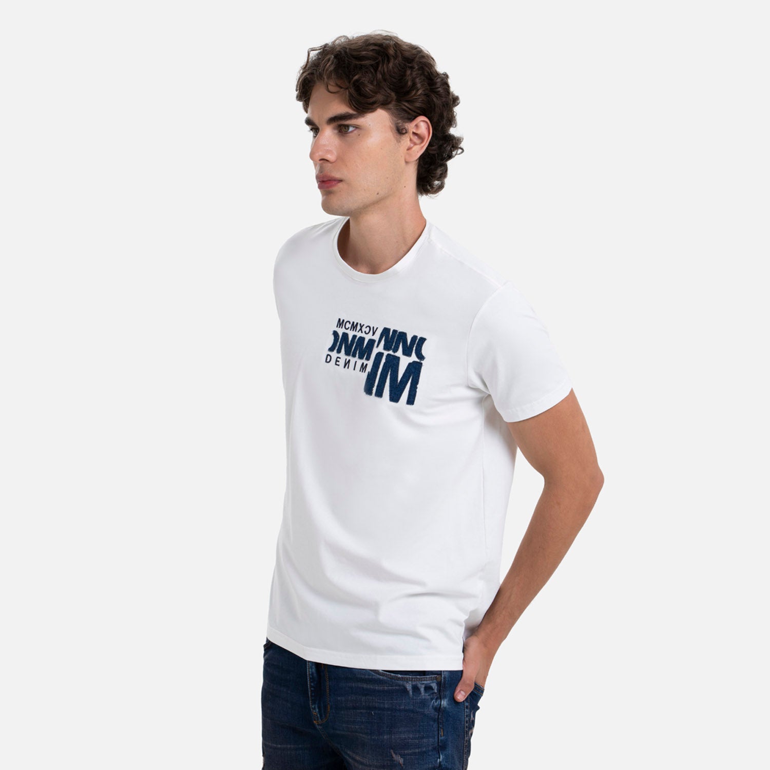 CAMISETA PREMIUM MANGA CORTA COLOR IVORY