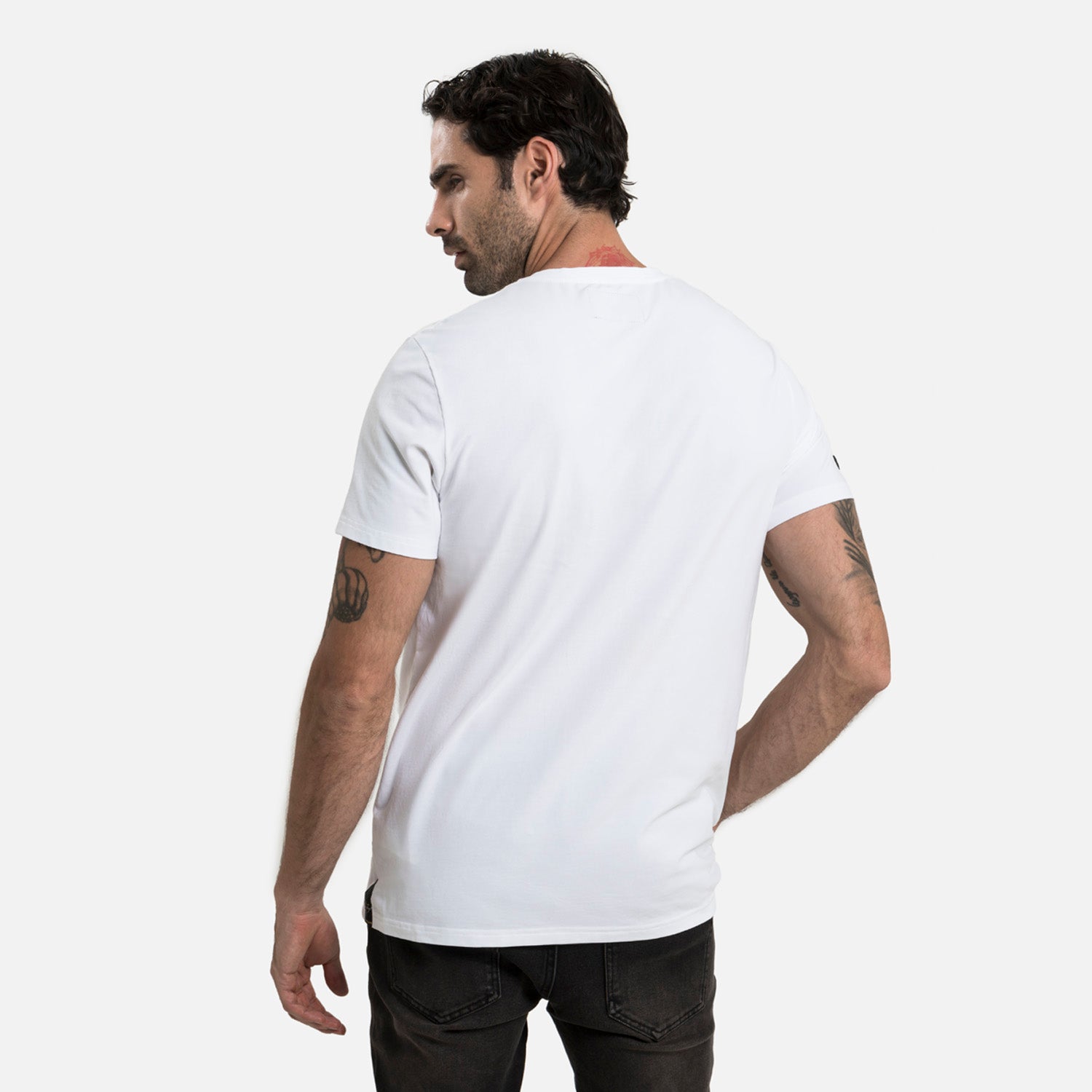 CAMISETA PREMIUM MANGA CORTA COLOR BLANCO BLANCO