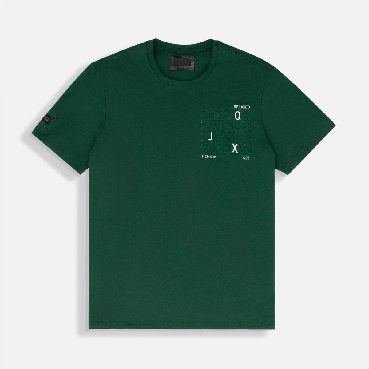 CAMISETA PREMIUM MANGA CORTA COLOR VERDE PRADERA