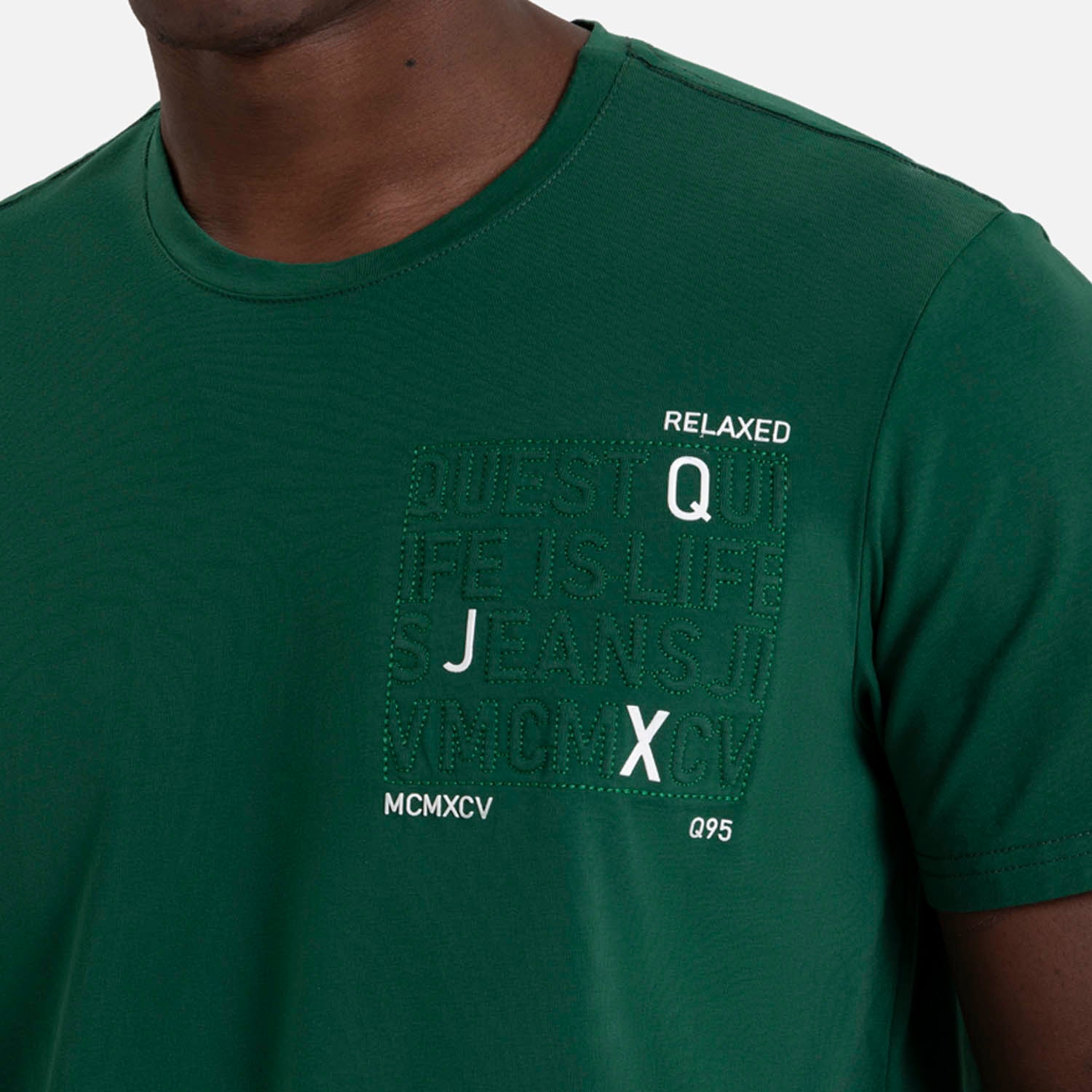 CAMISETA PREMIUM MANGA CORTA COLOR VERDE PRADERA