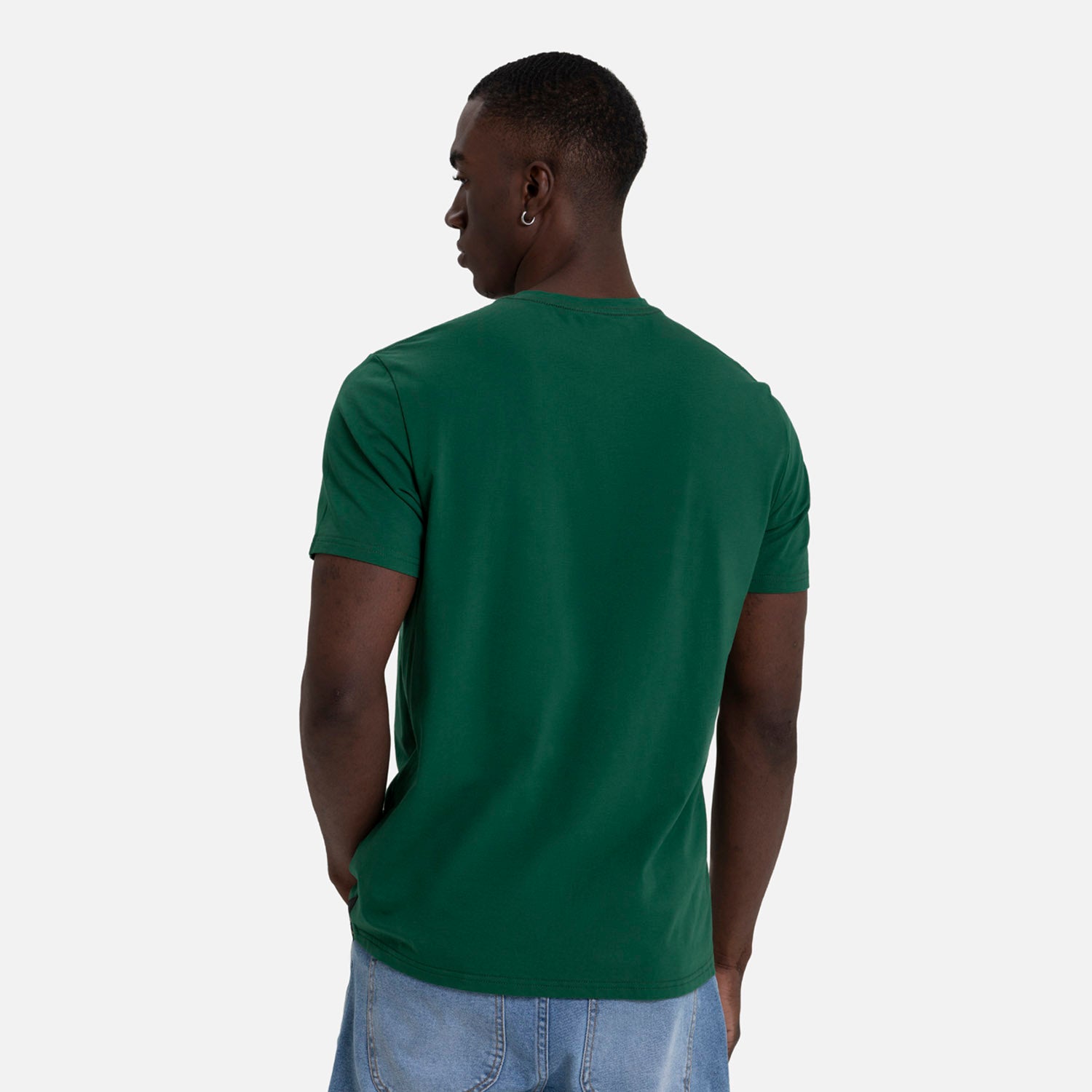 CAMISETA PREMIUM MANGA CORTA COLOR VERDE PRADERA