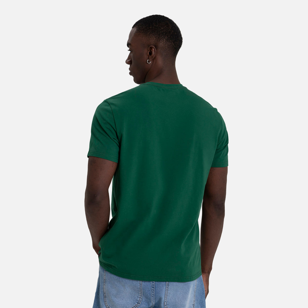 CAMISETA PREMIUM MANGA CORTA COLOR VERDE PRADERA