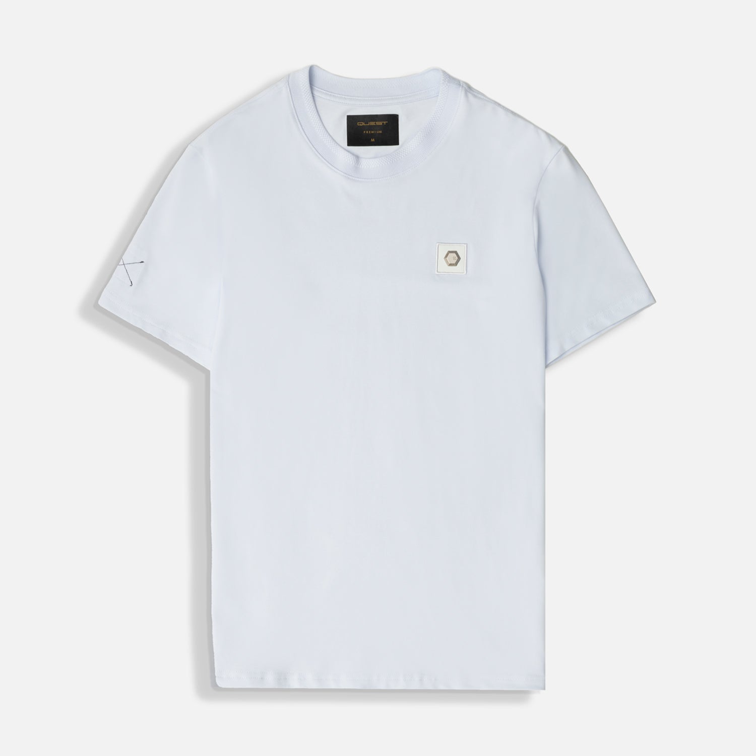 CAMISETA PREMIUM MANGA CORTA COLOR BLANCO OPTICO